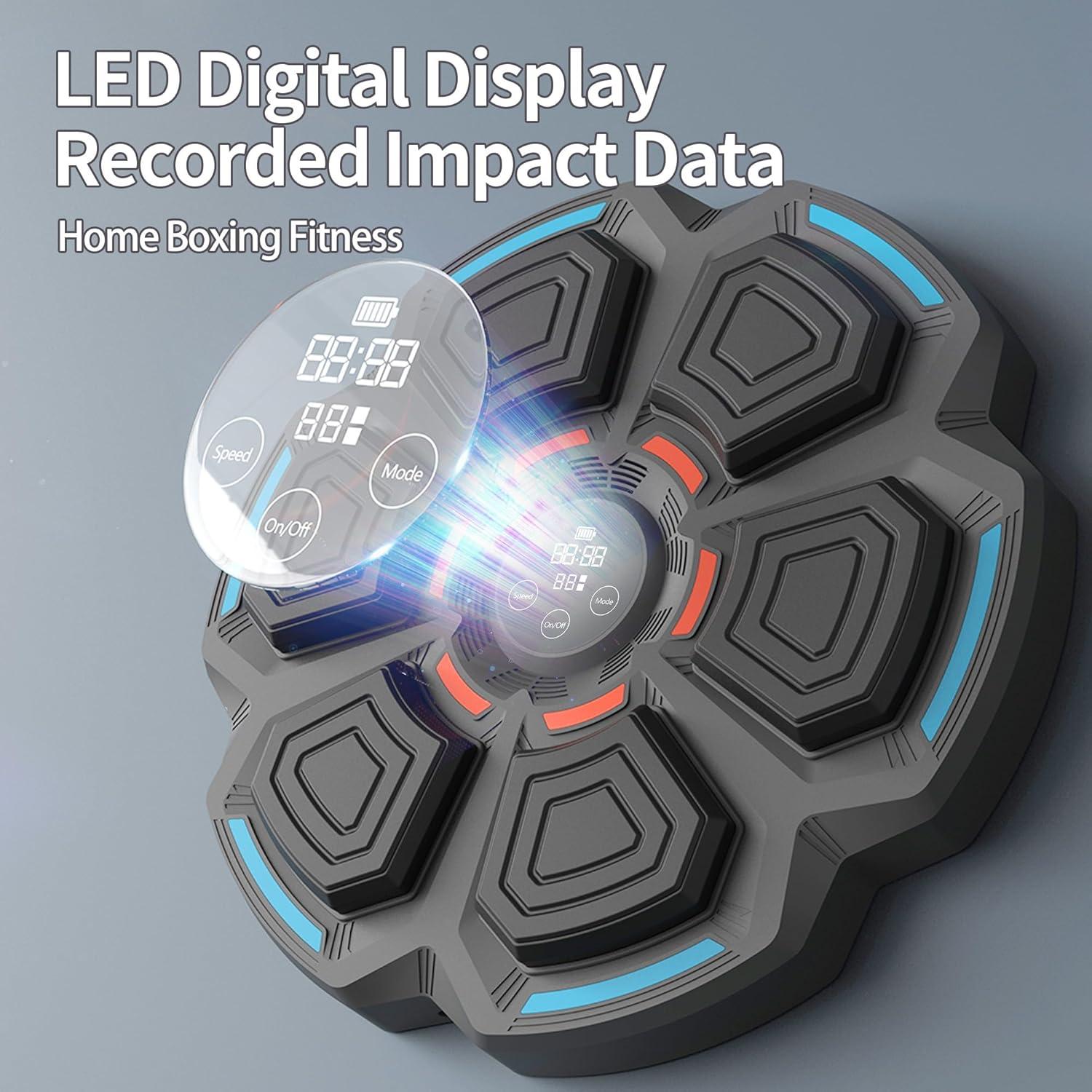 Máquina de Boxeo Musical OurStarry con LED y Guantes - 1.36 kg