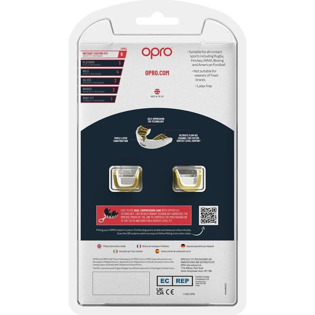 Protector Bucal Personalizado OPRO Adulto Blanco/Menta 22x12cm