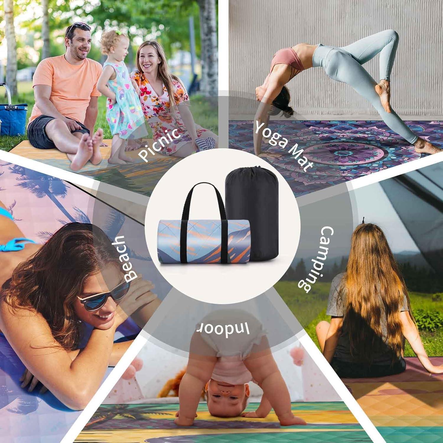 Manta de Picnic Extra Grande memKiya 152x203 cm Impermeable