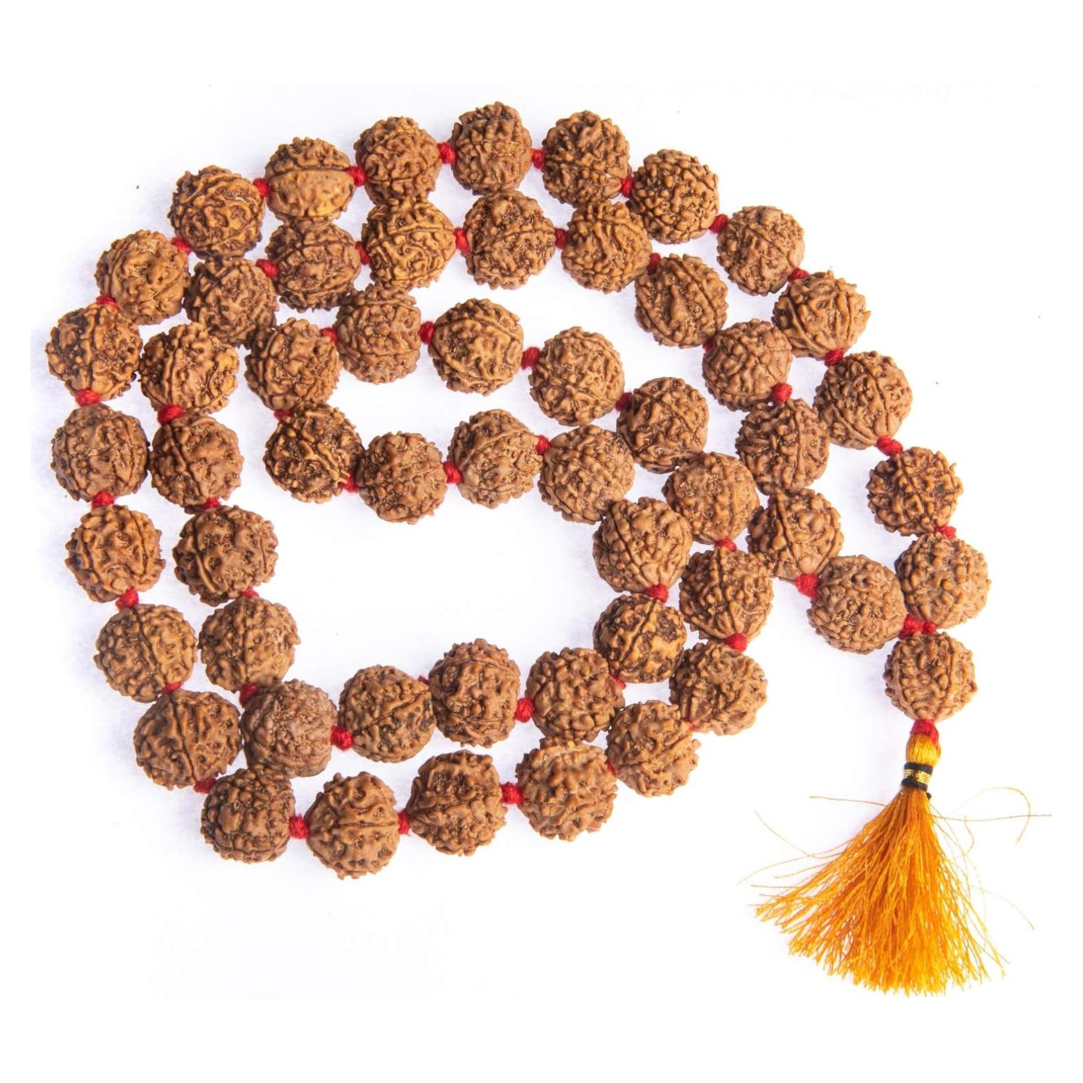 Mala de Rudraksha Wonder Care 5 Caras 12-15mm Japa Mala