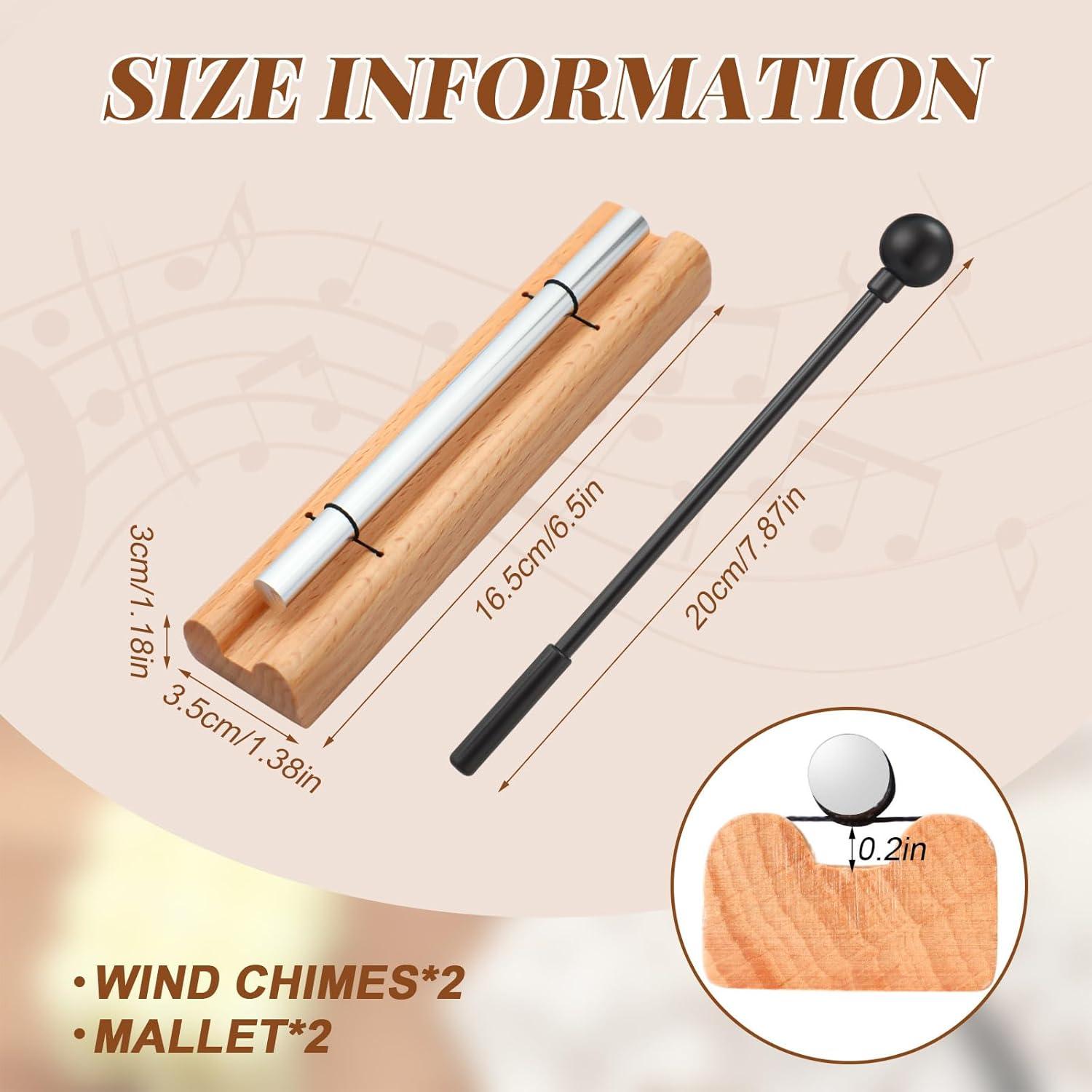 Campanas de Mano Yeshone para Meditación y Aula - 2 Paquetes