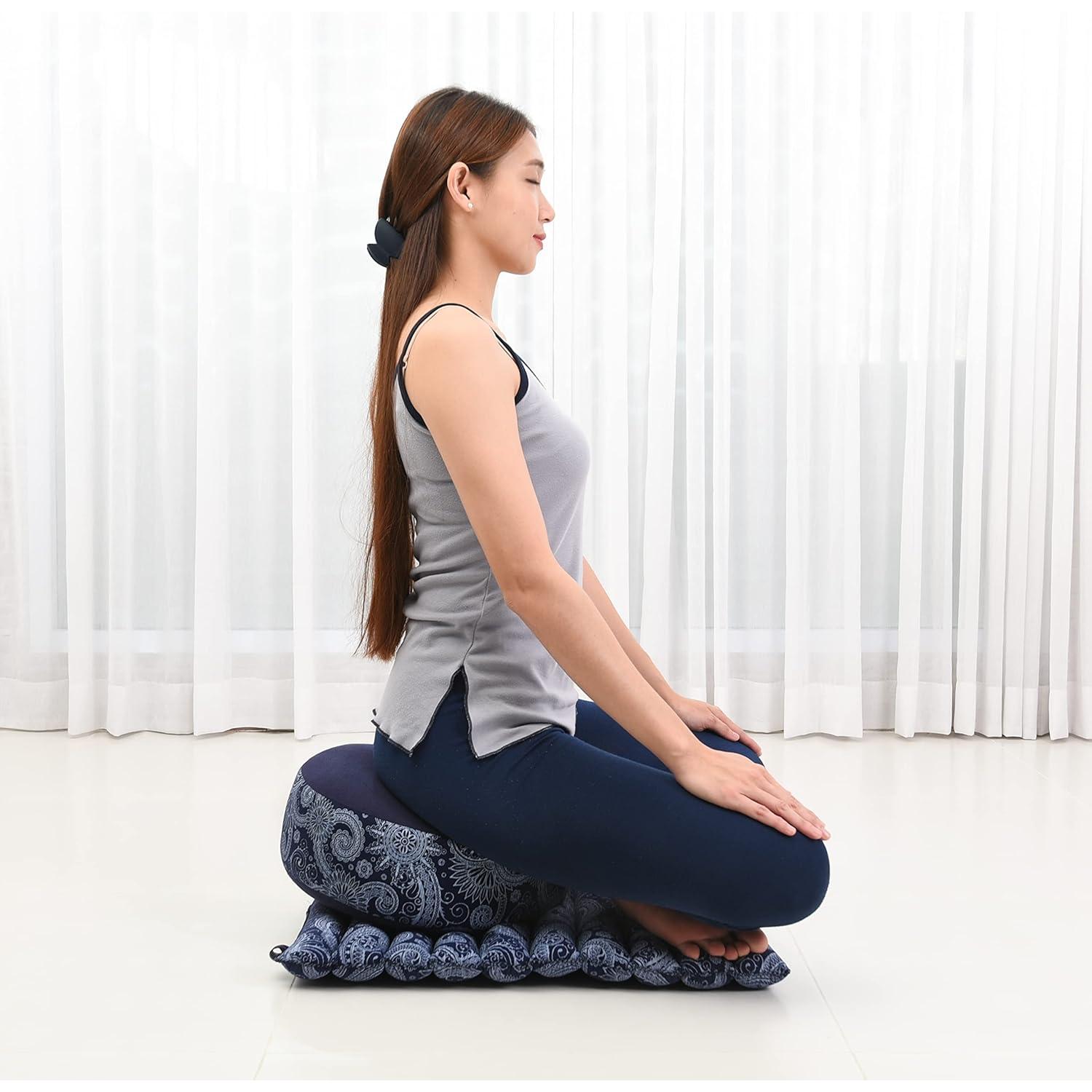 Juego de Cojines de Meditación Leewadee - Zafu y Zabuton Pequeños