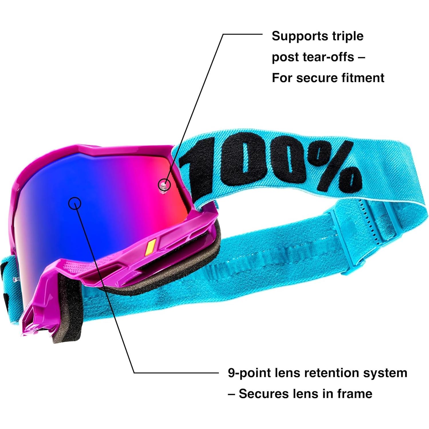 Gafas de Motocross 100% Accuri 2 Blackline Lente Claro