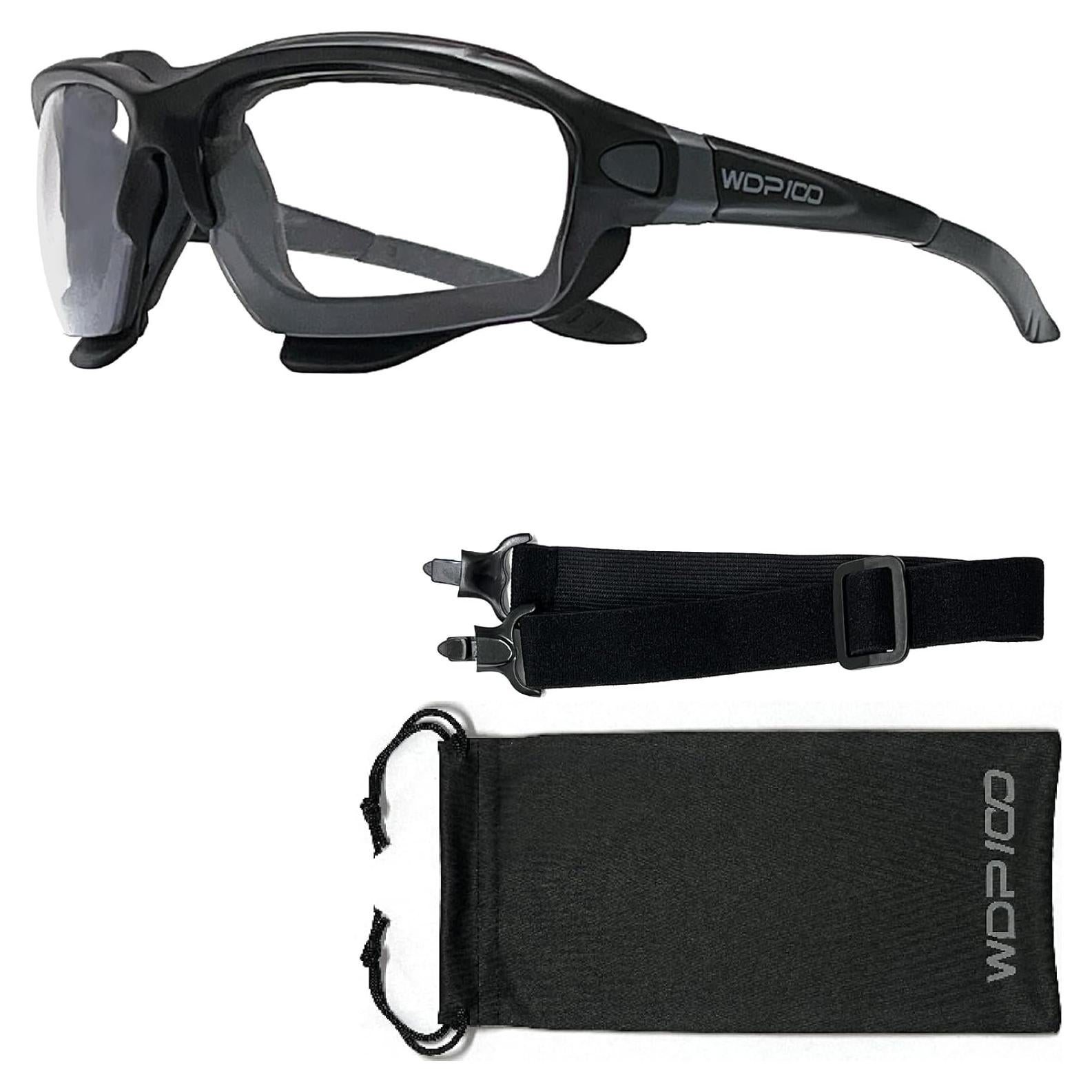 Gafas de sol Powersports Riding con lentes dobles y cinta ajustable
