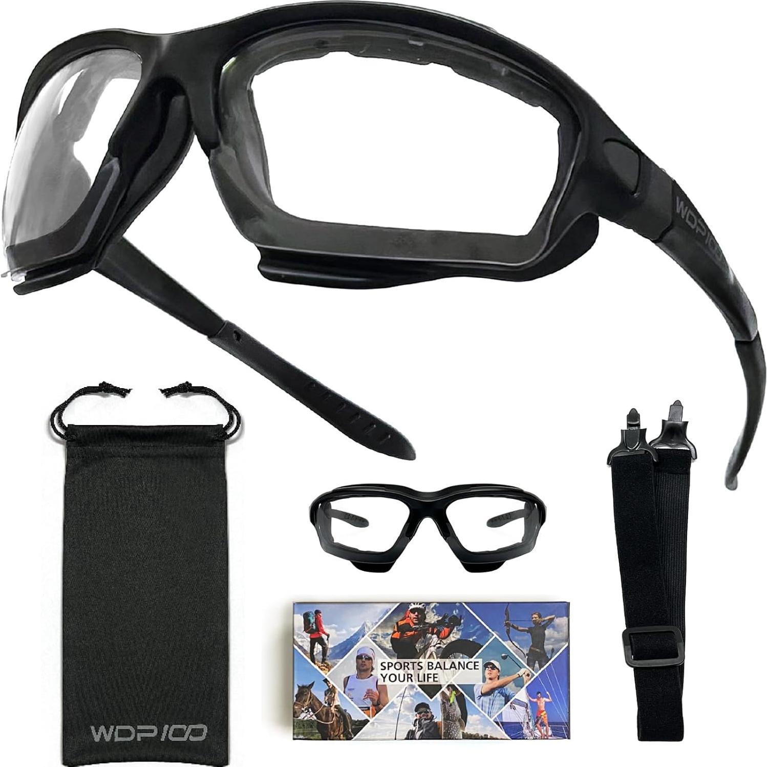 Gafas de sol Powersports Riding con lentes dobles y cinta ajustable