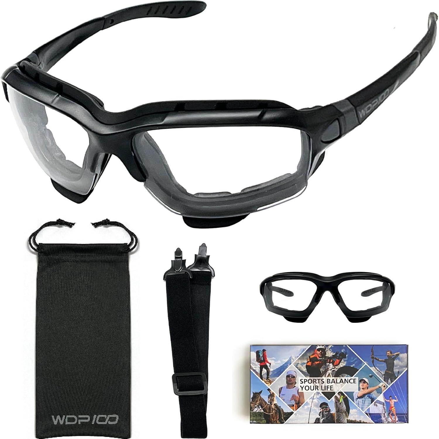 Gafas de sol Powersports Riding con lentes dobles y cinta ajustable