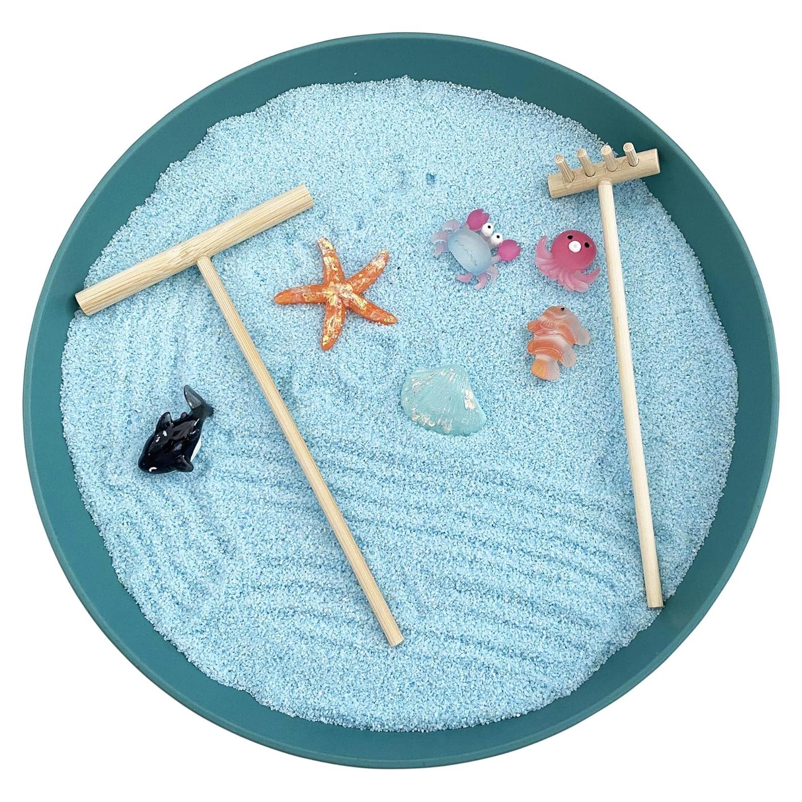 Mini Jardín Zen de Escritorio Jardín Zen Azul 22.5 cm