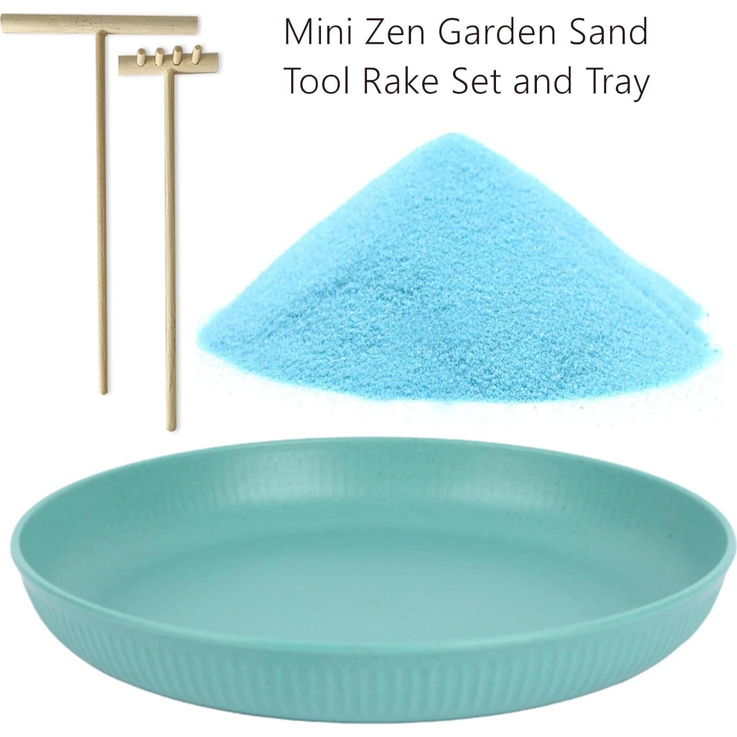 Mini Jardín Zen de Escritorio Jardín Zen Azul 22.5 cm