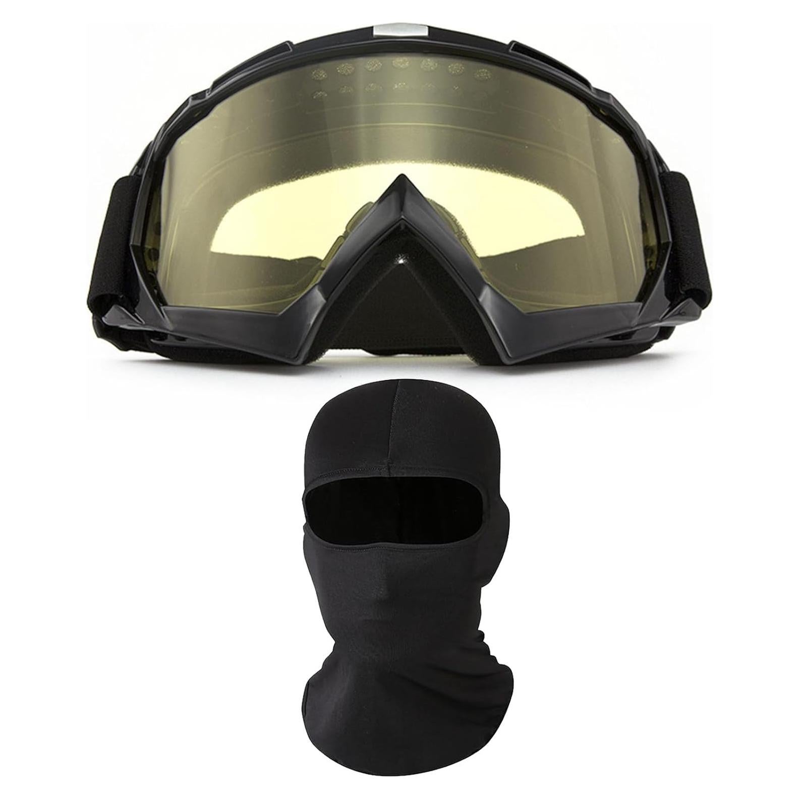 Gafas de Motocicleta Immoono MOON037 con Balaclava - UV 99%