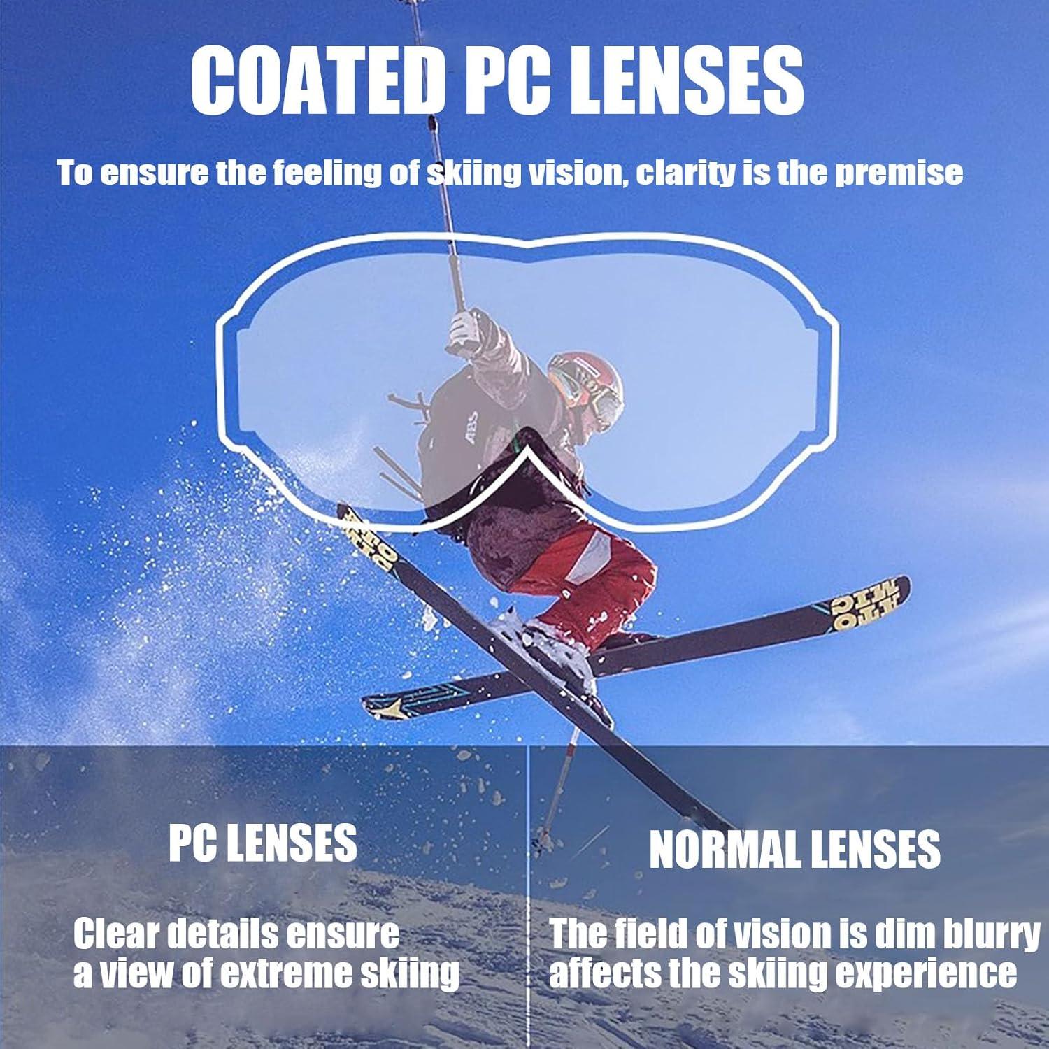 Gafas de Motocicleta Immoono MOON037 con Balaclava - UV 99%