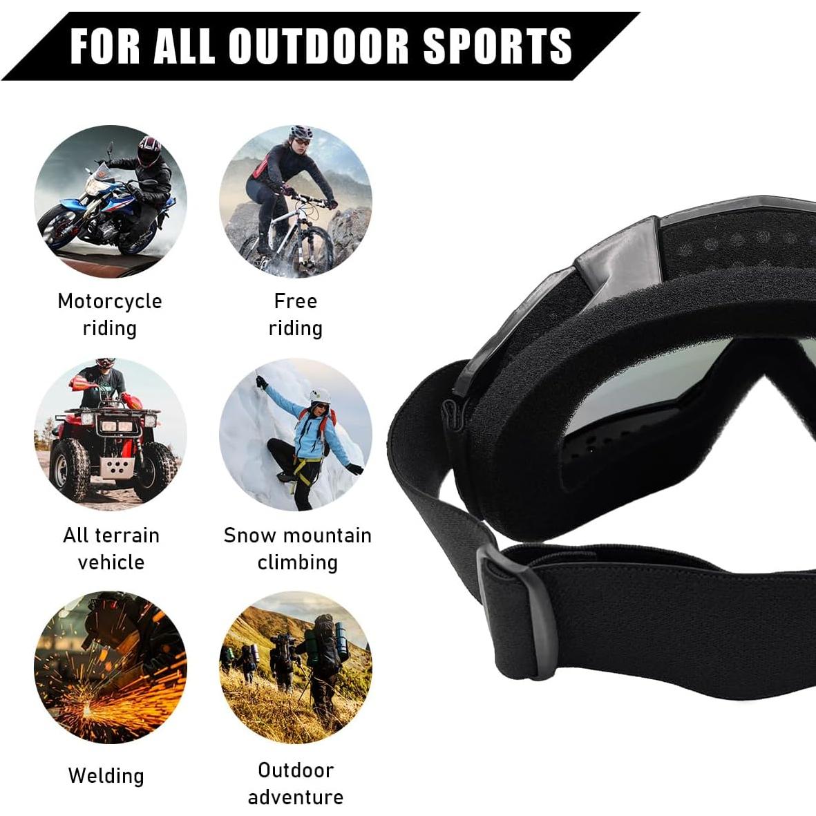 Gafas de motocross Ohleats a prueba de viento Colorido Azul B