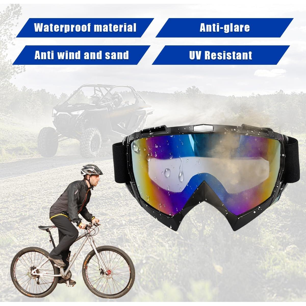 Gafas de motocross Ohleats a prueba de viento Colorido Azul B