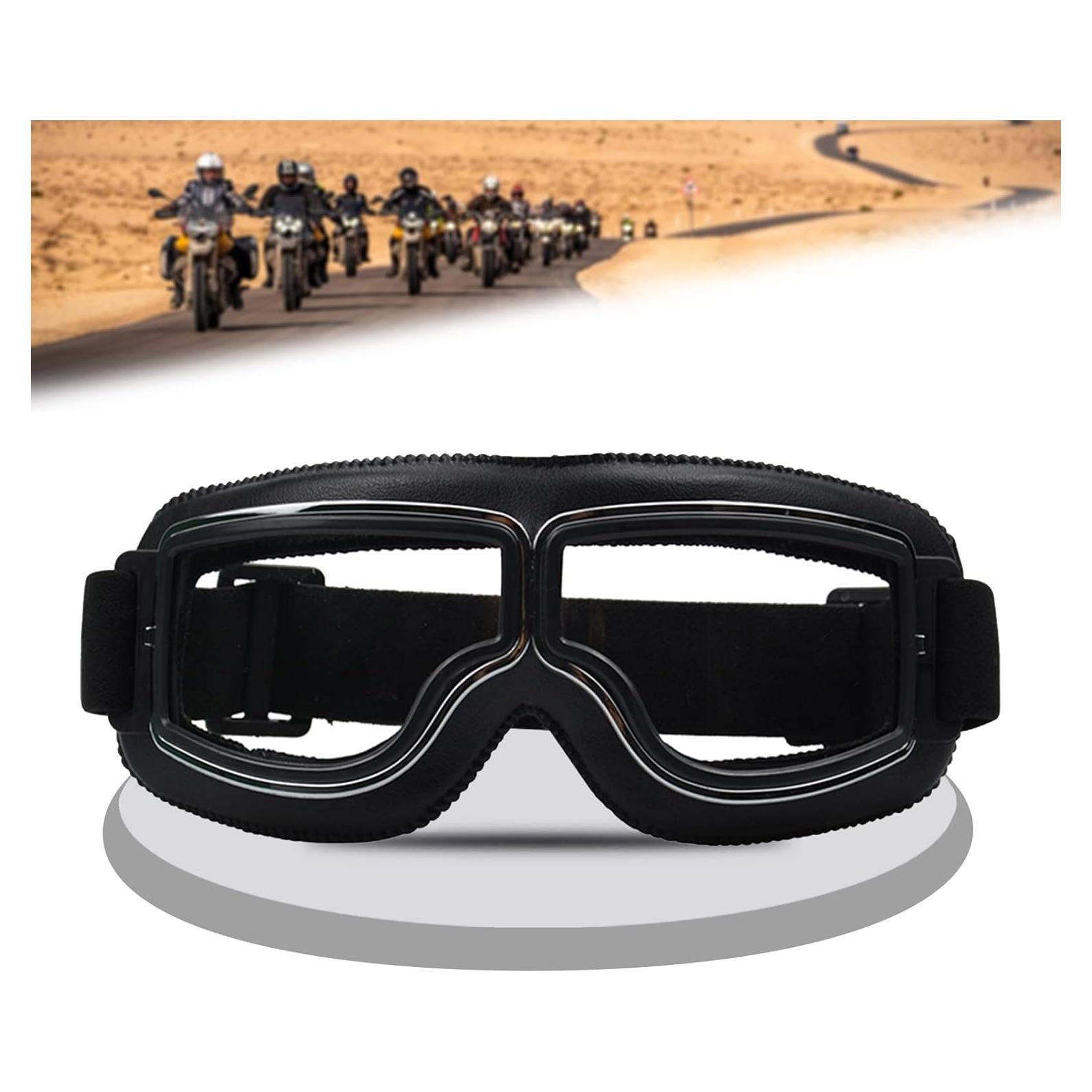 Gafas de Motocicleta USTORAMT Vintage a Prueba de Rayones