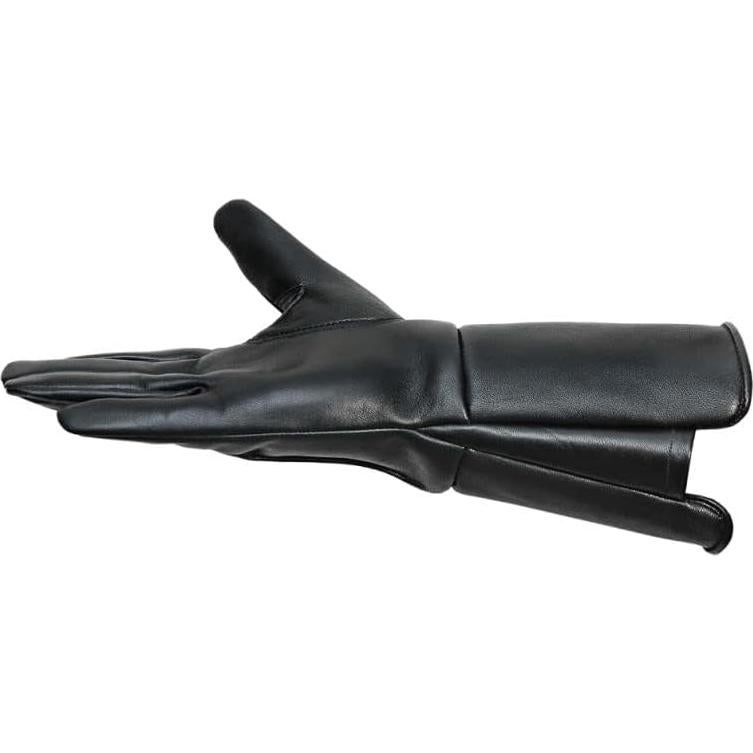 Guantes de Cuero Negro Impermeables Shanan para Hombre - 100% Cuero