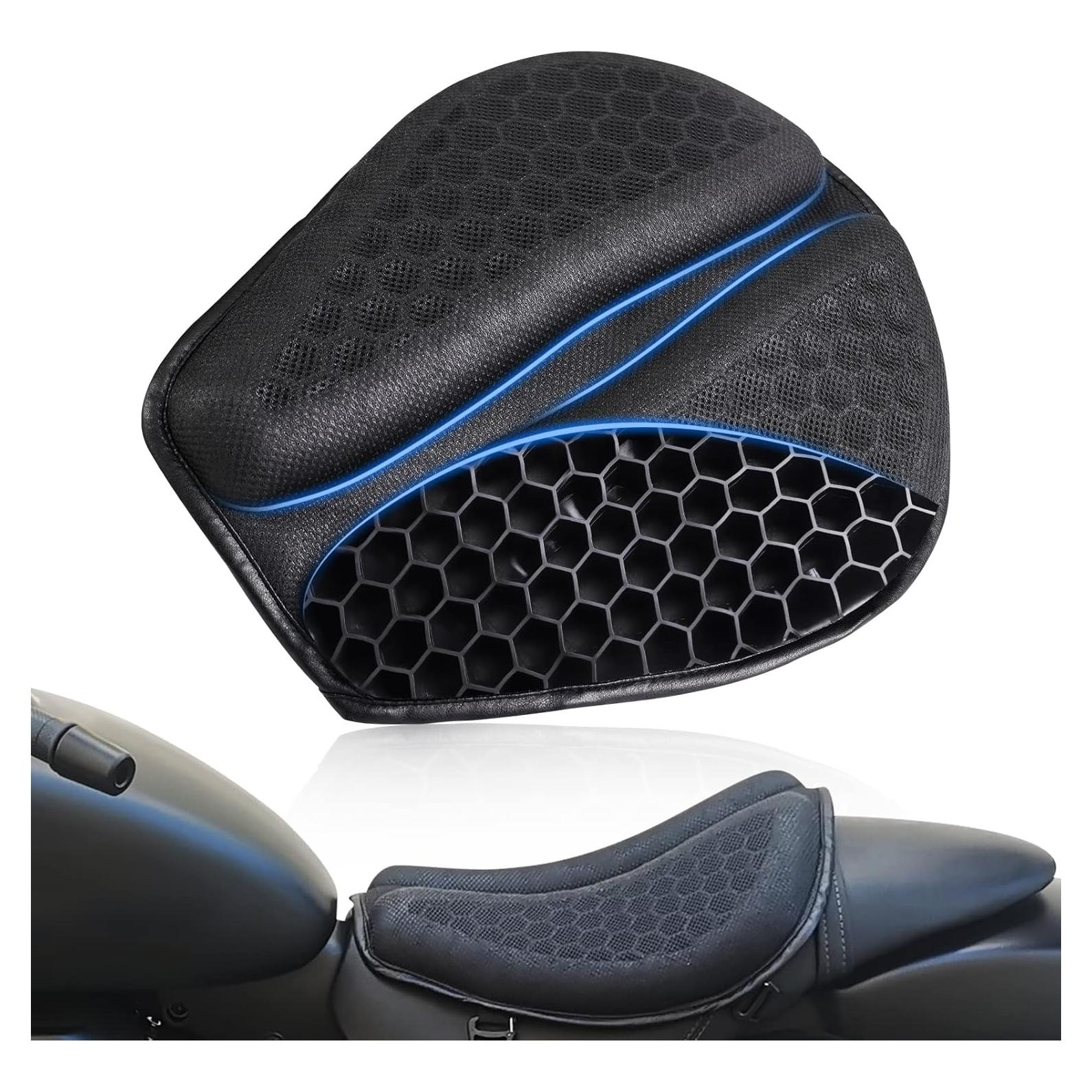 Cojín de Gel Plegable para Asiento de Motocicleta SKYJDM Grande