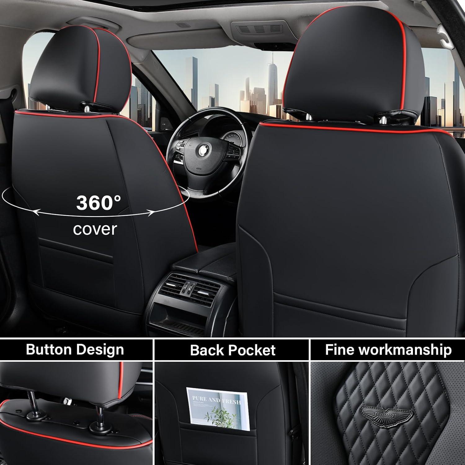 Cubiertas de Asientos Coverado SCU018 Negras Impermeables