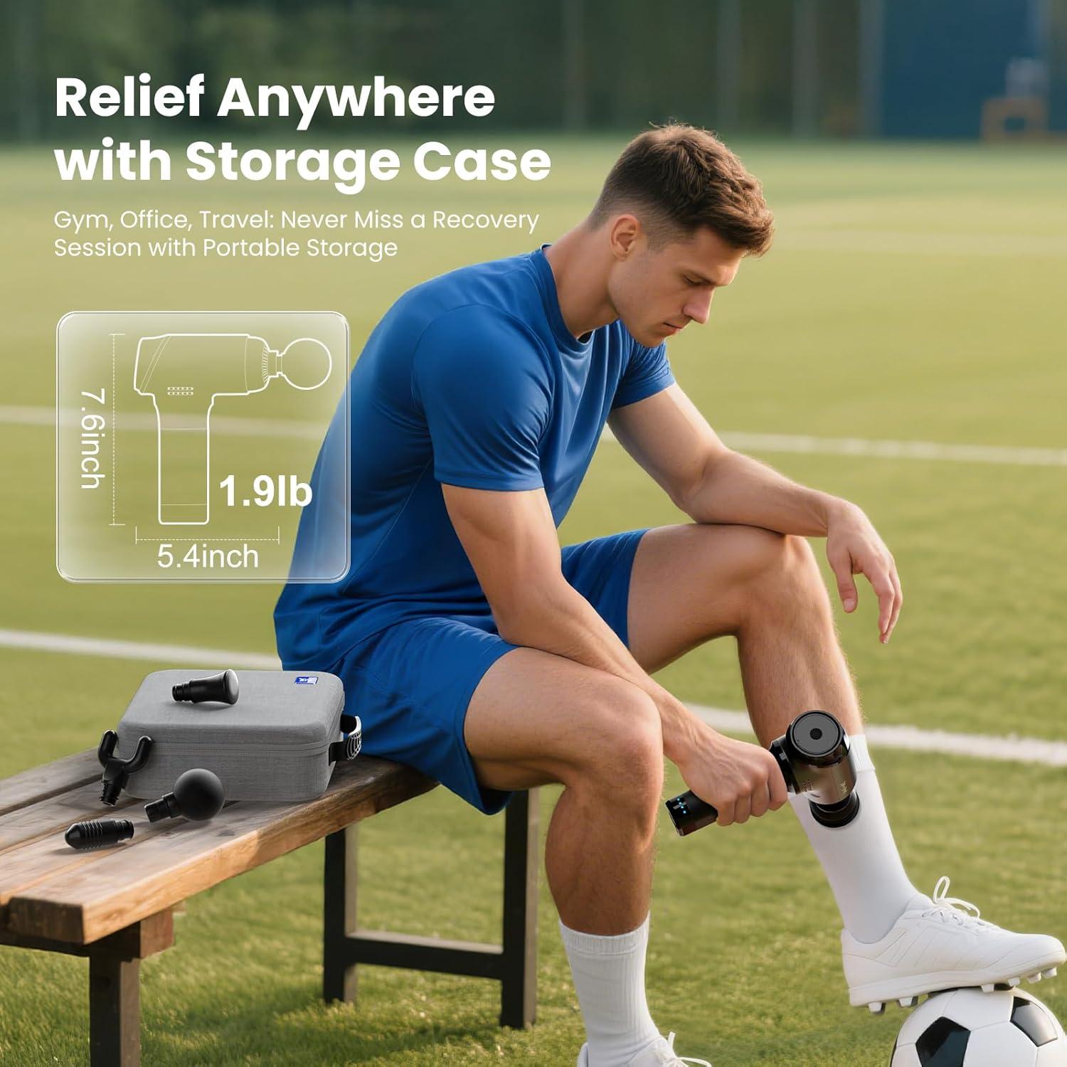 Pistola de Masaje BOB Y BRAD T2, Alivio Muscular Profundo