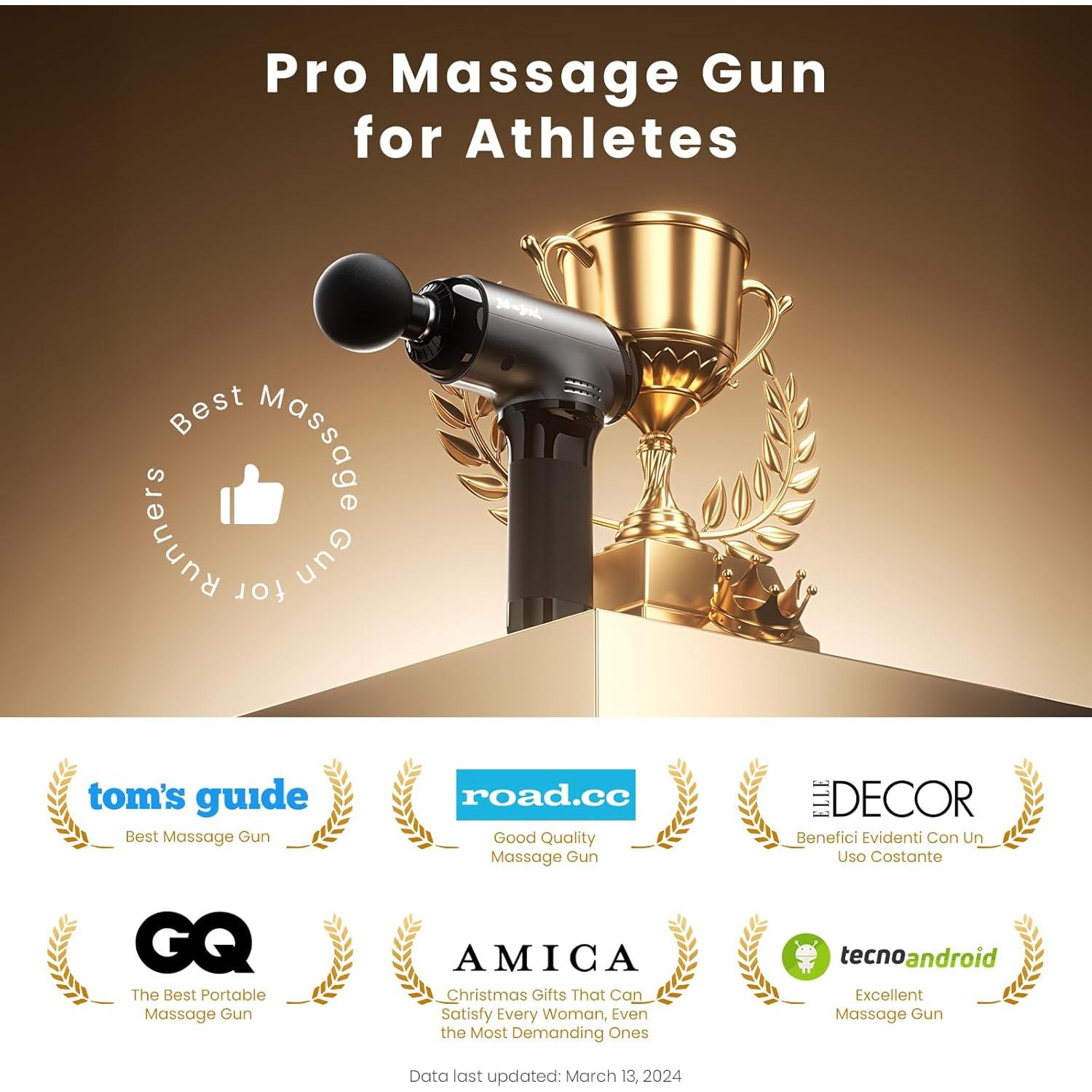 Pistola de Masaje BOB Y BRAD T2, Alivio Muscular Profundo