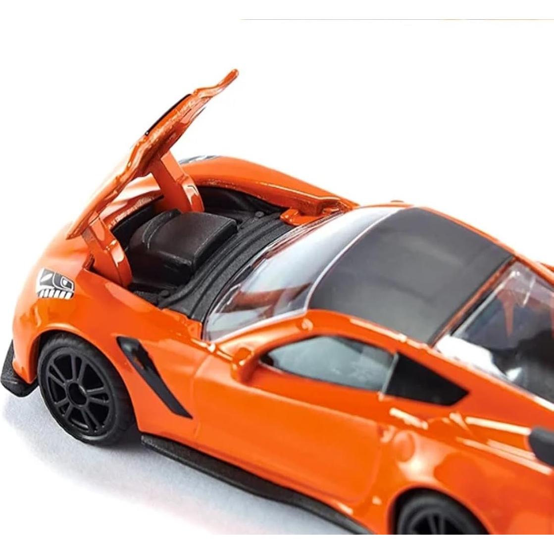 Vehículo de Juguete Siku Chevrolet Corvette ZR1 Naranja/Negro