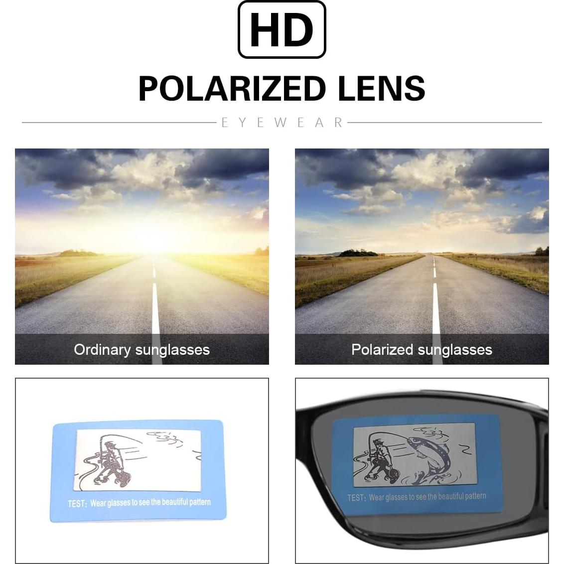 Gafas de sol polarizadas YIMI para usar sobre gafas de prescripción