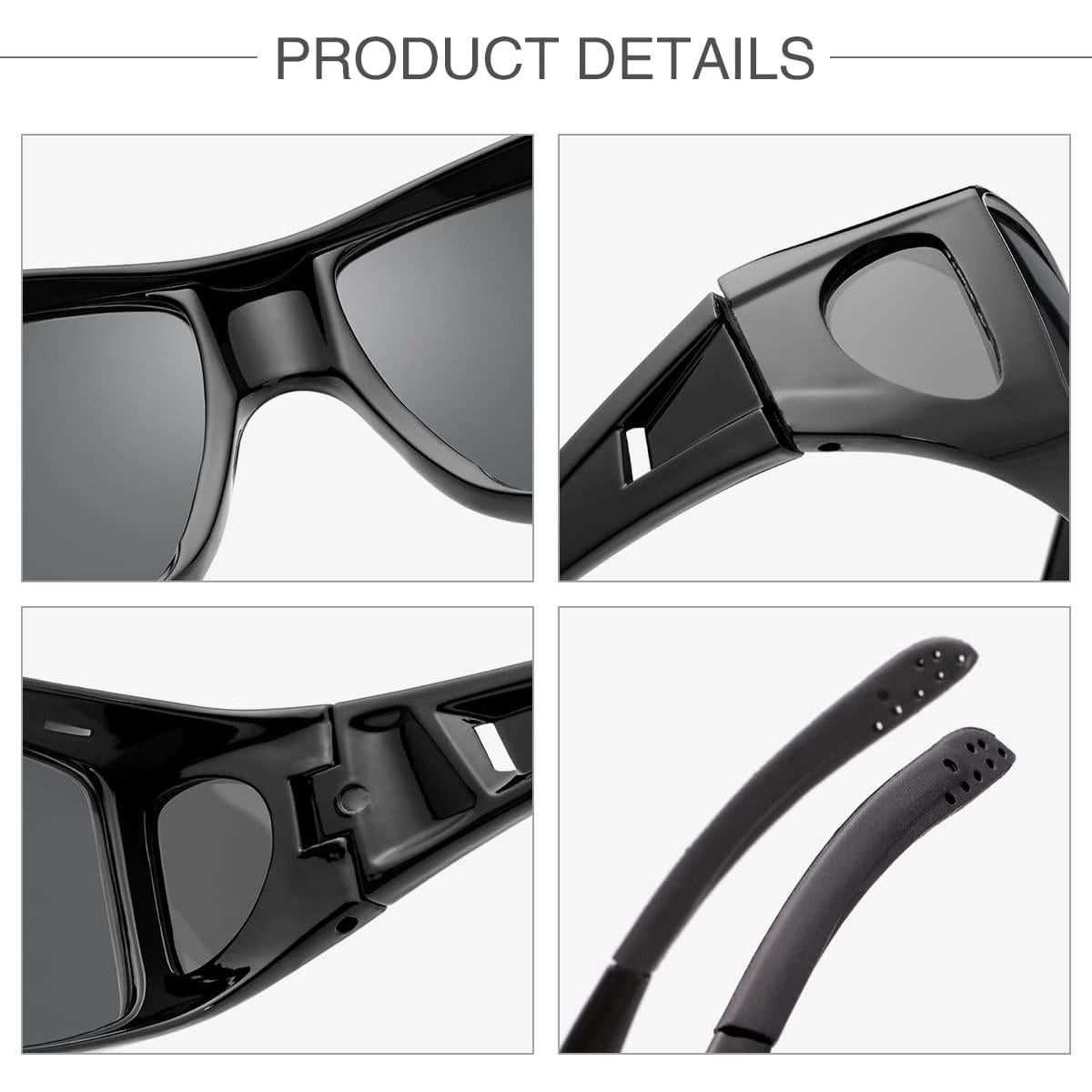 Gafas de sol polarizadas YIMI para usar sobre gafas de prescripción