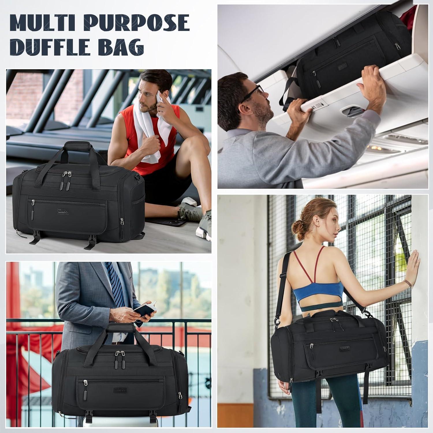 Bolsa de Gimnasio IGOLUMON 40L Impermeable con Compartimento para Zapatos