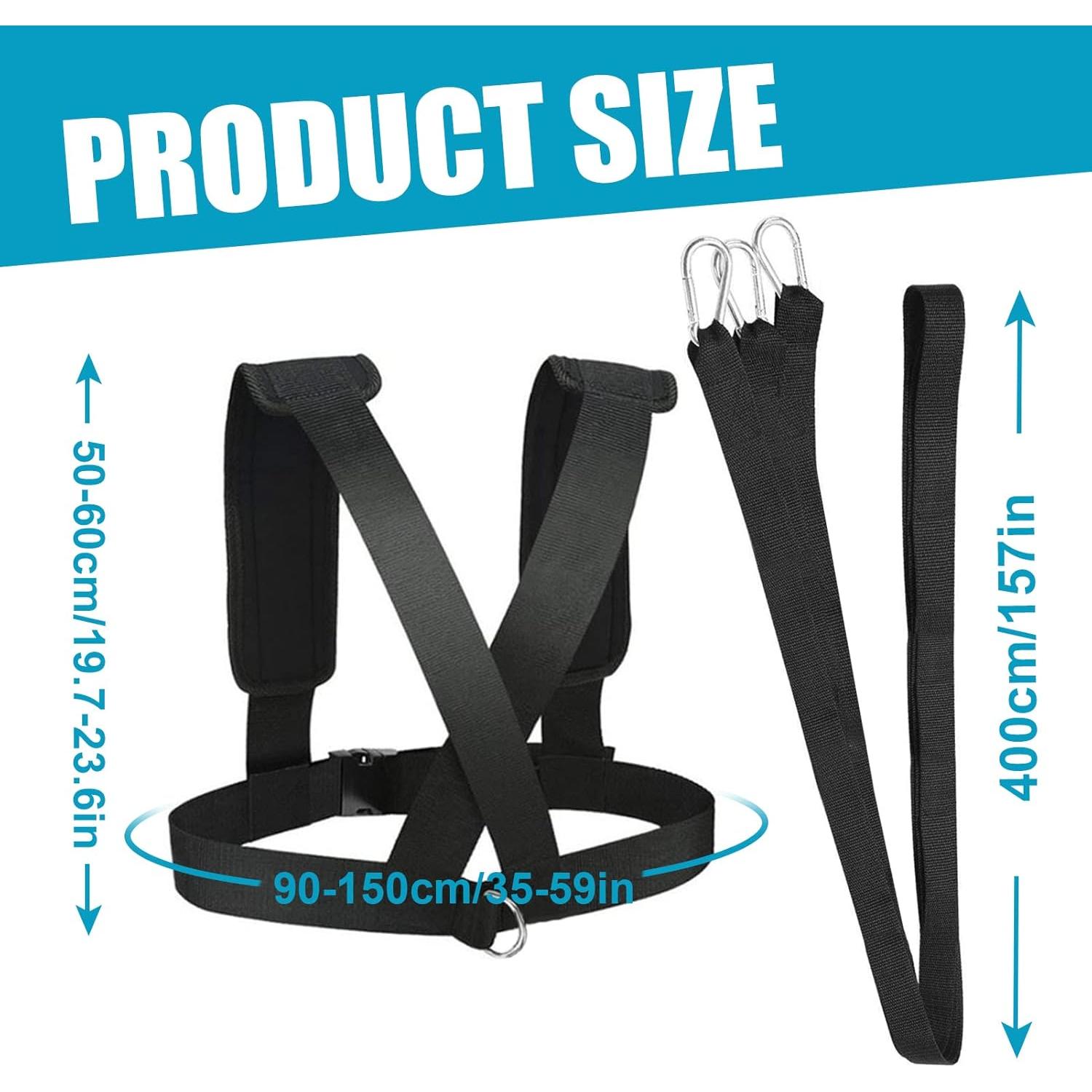 YNXing Arnés de Trineo para Entrenamiento de Fuerza y Resistencia