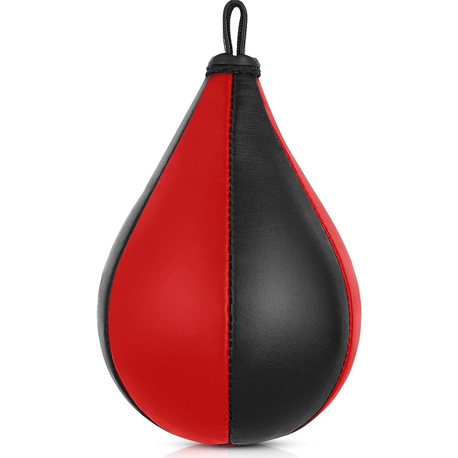 Bolsa de Velocidad de Boxeo DXM SPORTS 29.21 cm Cuero Negro/Rojo