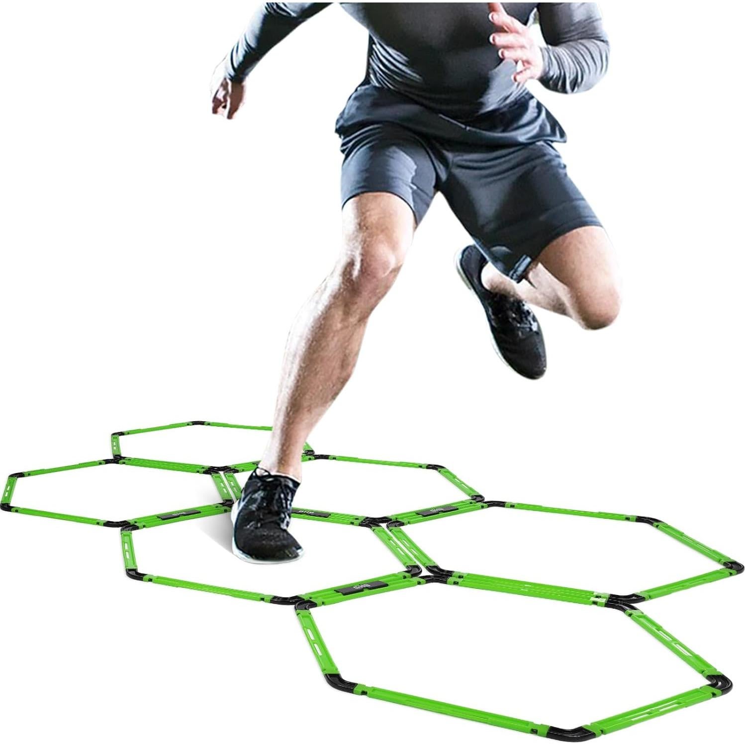 Set de 6 Anillos de Agilidad Hexagonales GHB con Conectores