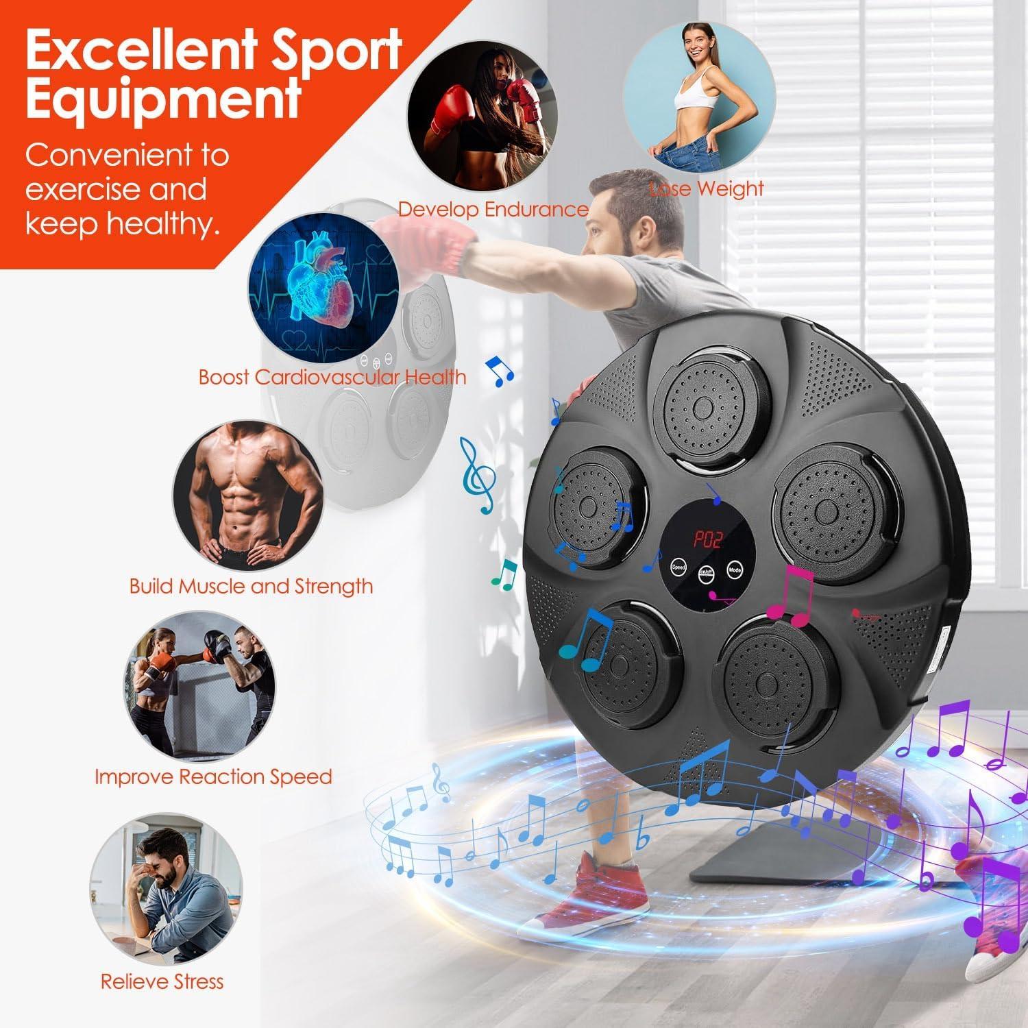 KOCASO Máquina de Boxeo Musical Inalámbrica con Guantes