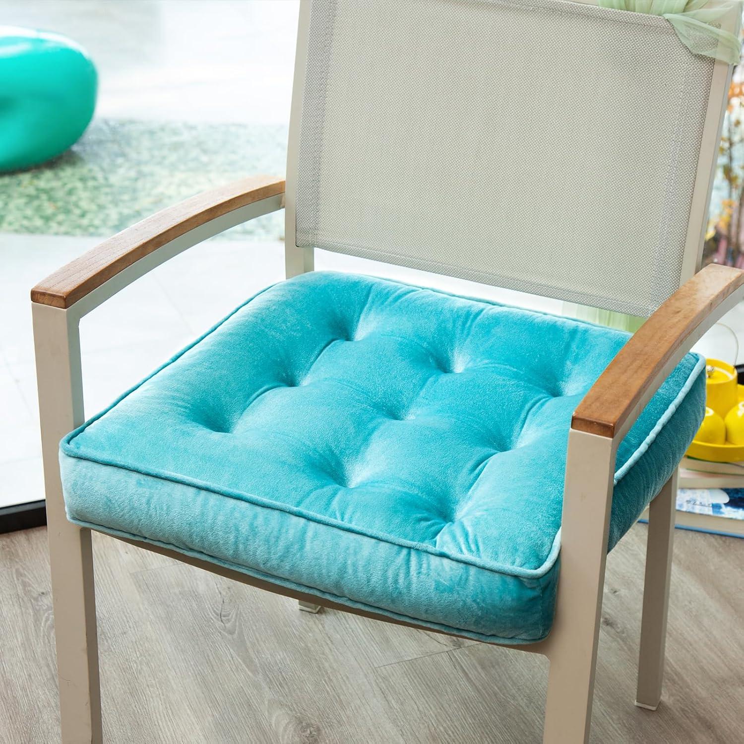 Cojines de Suelo 1 MIDDLE ONE 50x50 cm Espuma con Memoria Azul