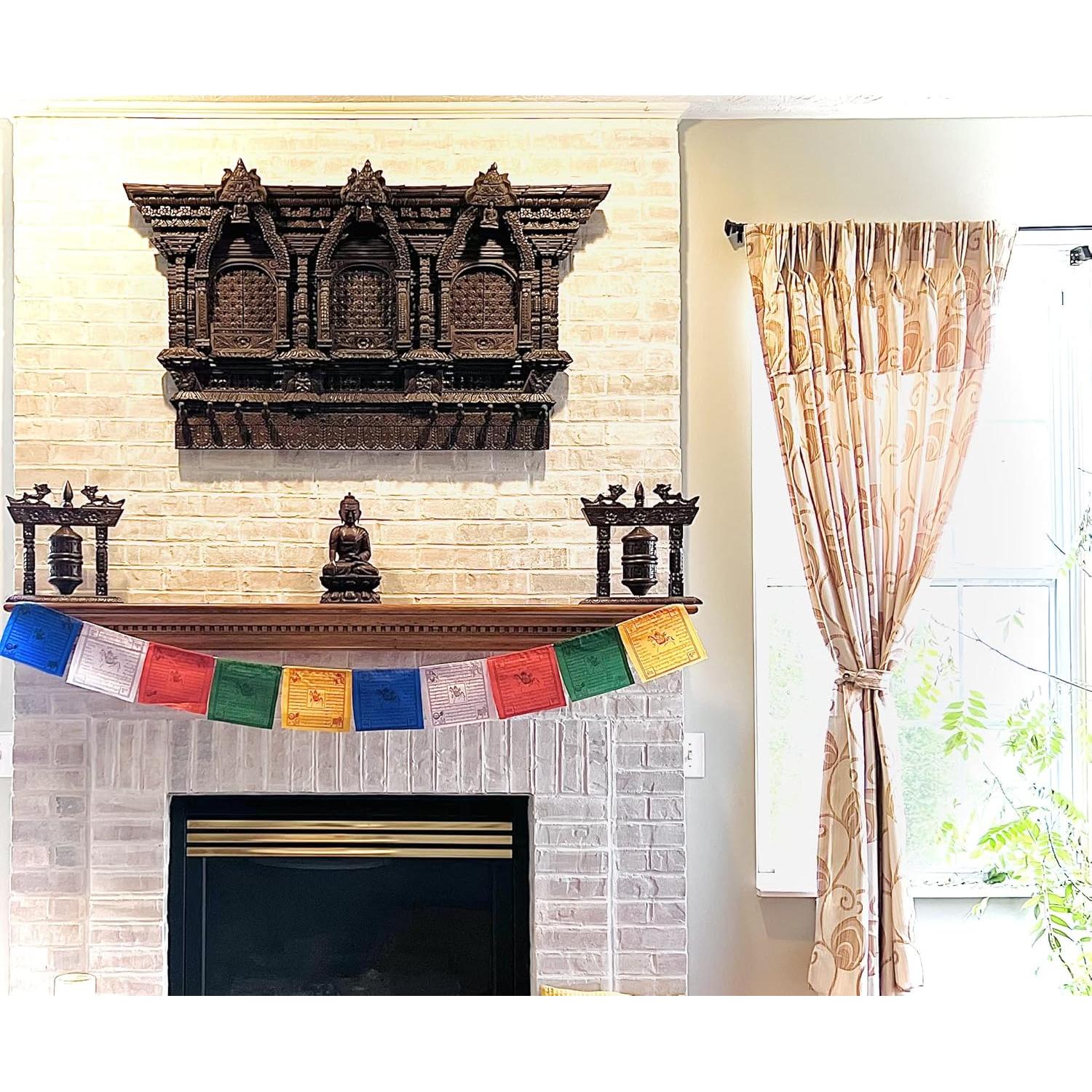 Banderas de Oración del Lama Sanador Tibetano 50 Unidades 16.5cm