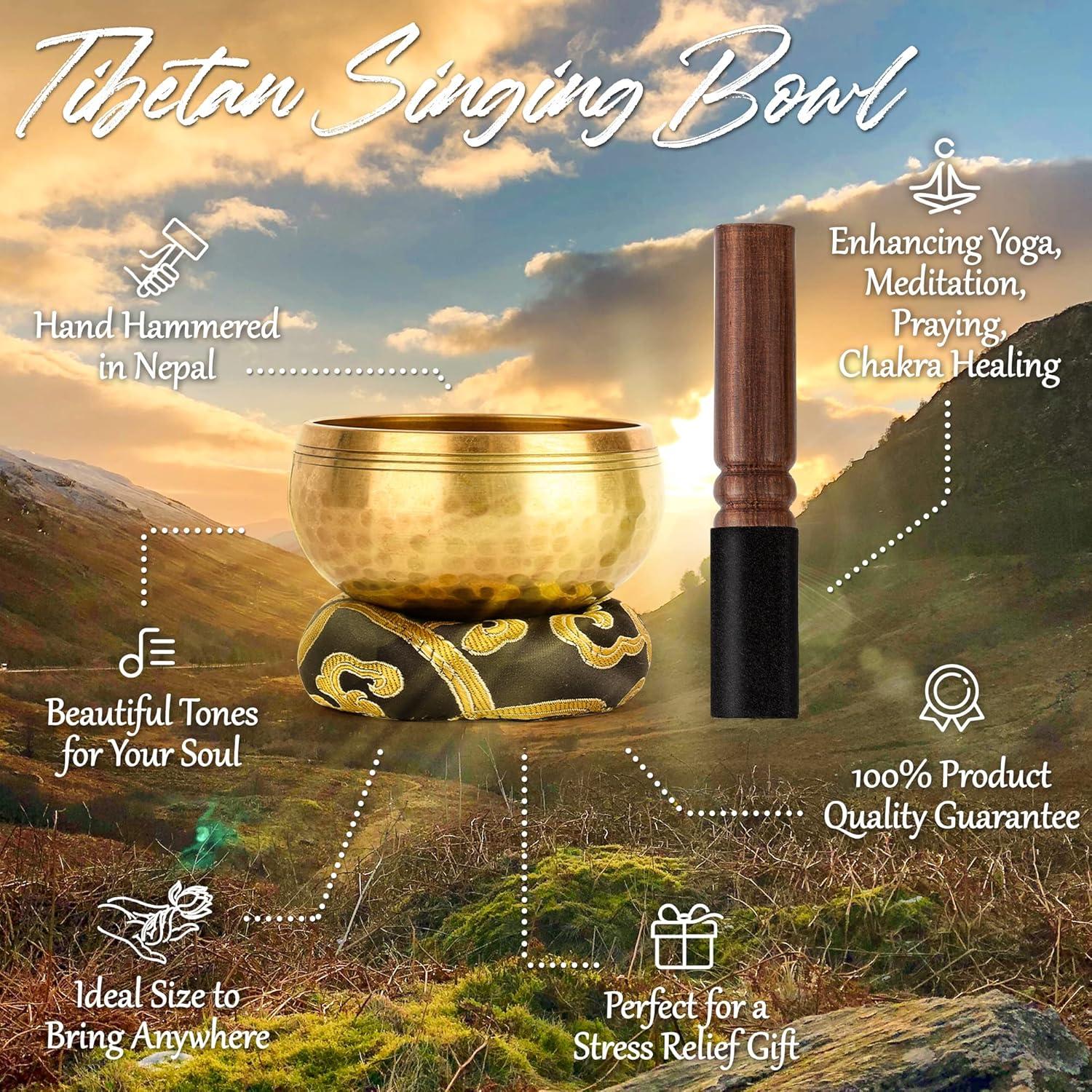 Cuenco Tibetano Sonoro Relaehih 8 cm Negro - Hecho a Mano en Nepal