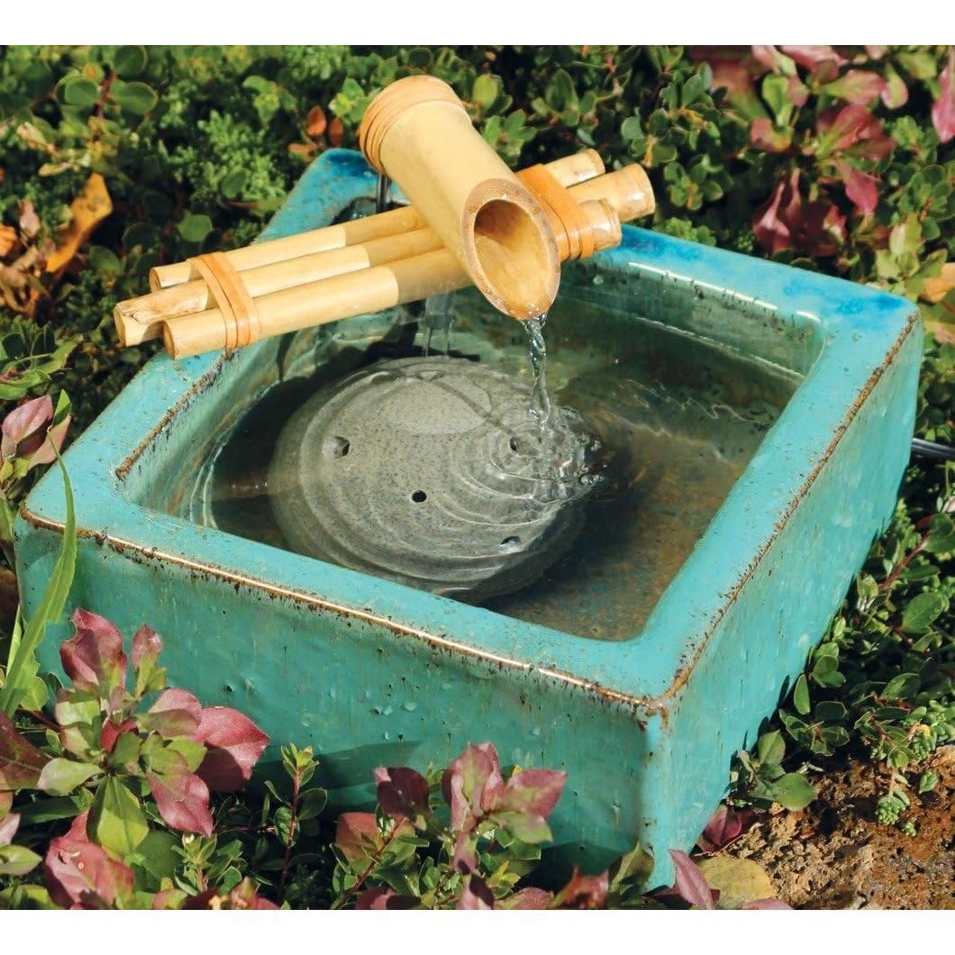 Kit Fuente Zen Bamboo Accents - Pico Tres Brazos 18 cm