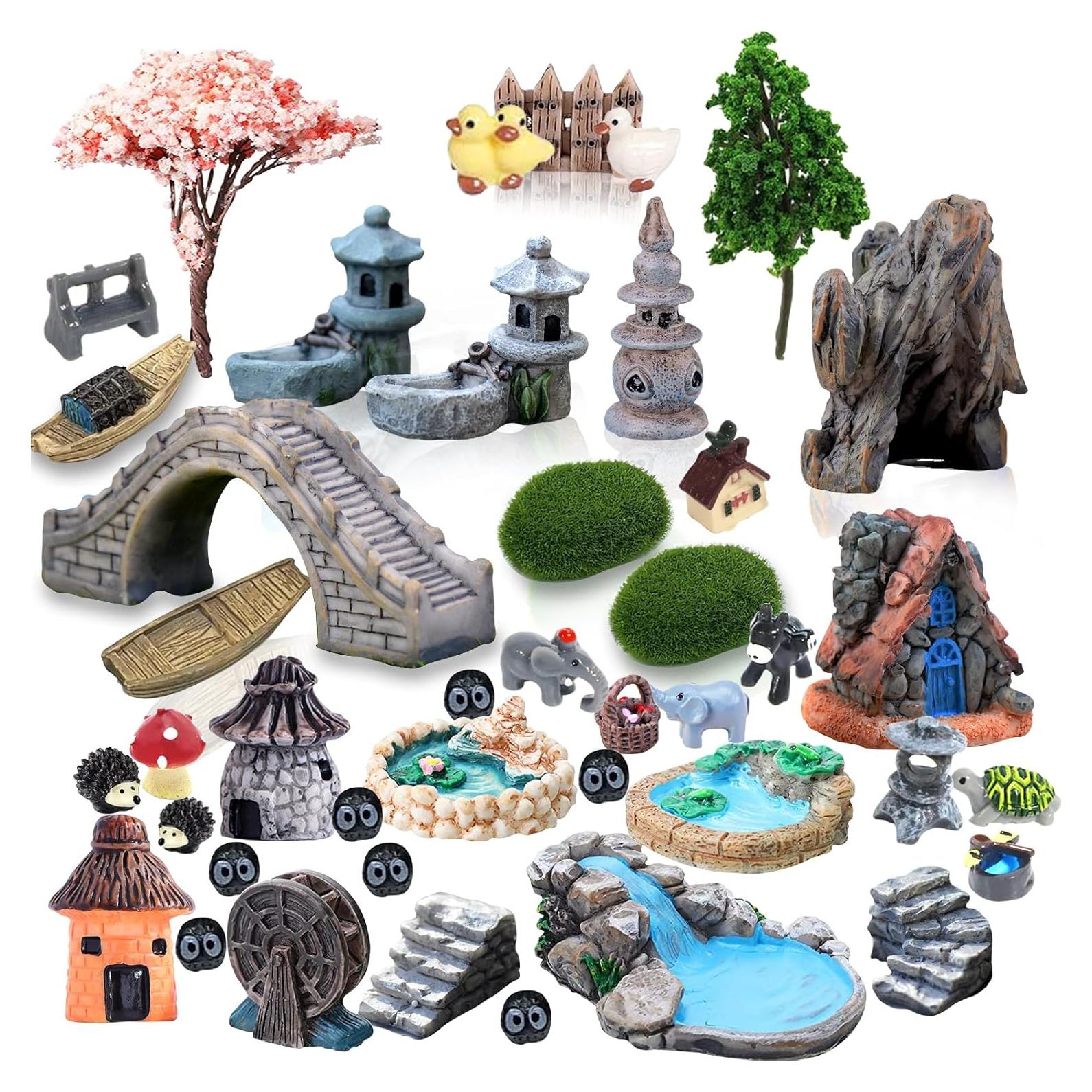 Kit de Jardín de Hadas CHAKANLX - 42 Accesorios Zen