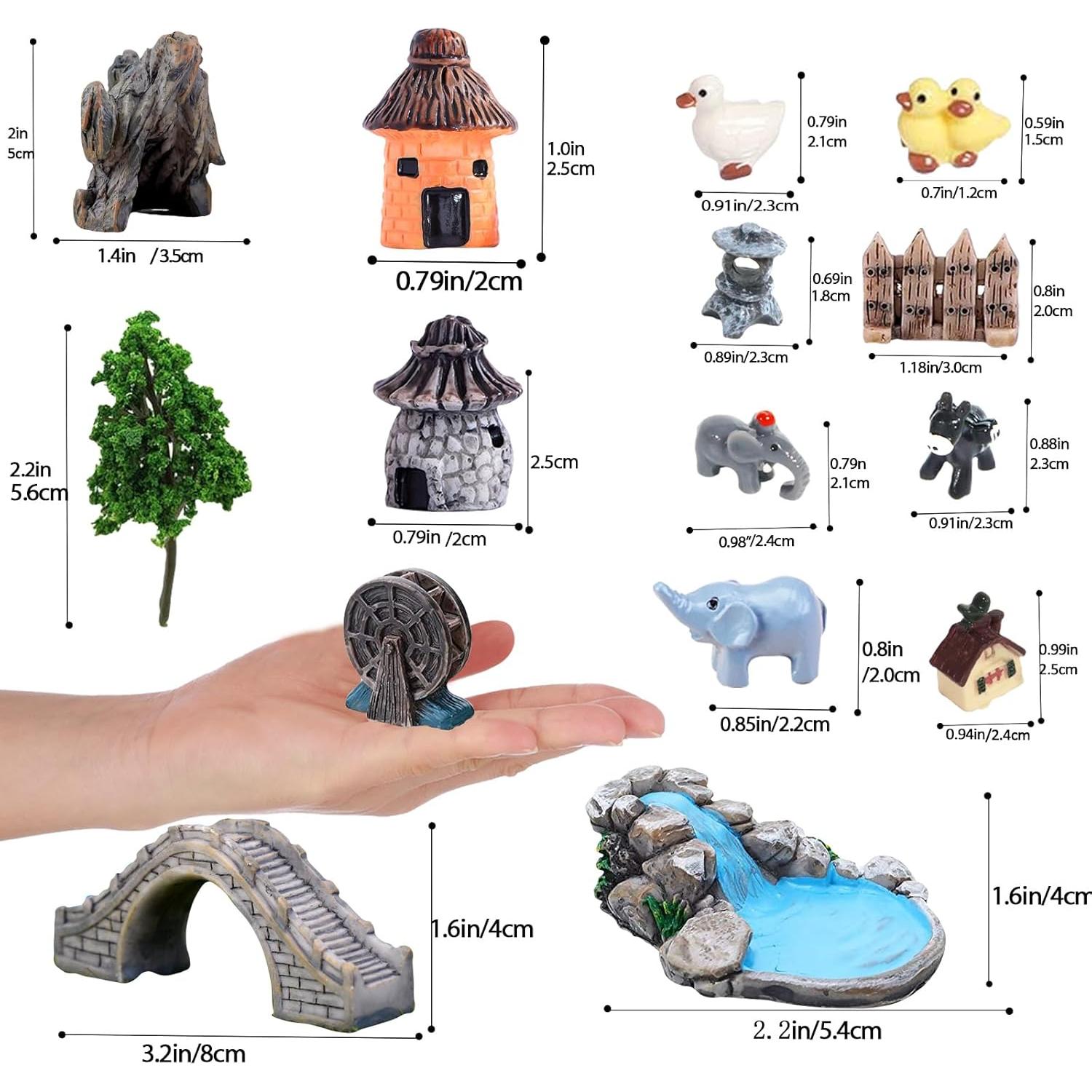 Kit de Jardín de Hadas CHAKANLX - 42 Accesorios Zen