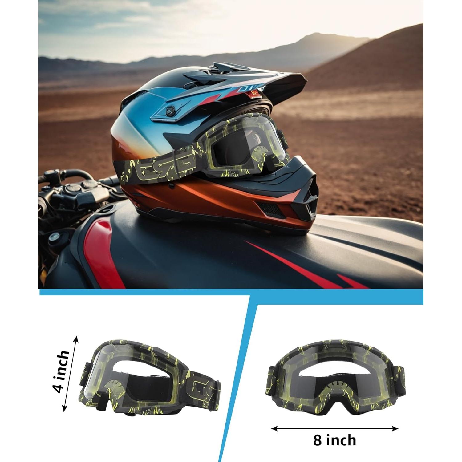 Gafas de Motocicleta CRG Sports T815-189 Off Road UV