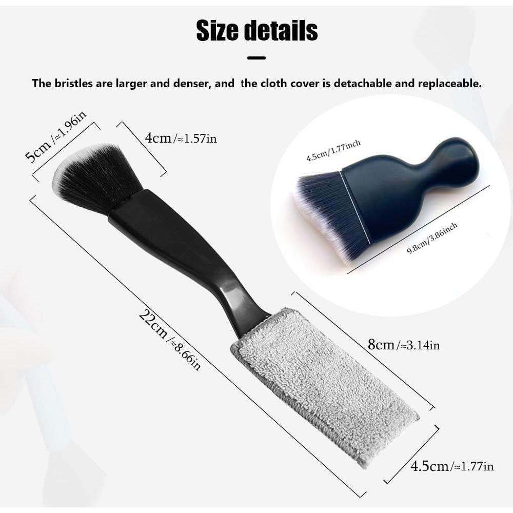 Cepillo de Detalle para Autos Smeyta SASZ03 - 3 Piezas