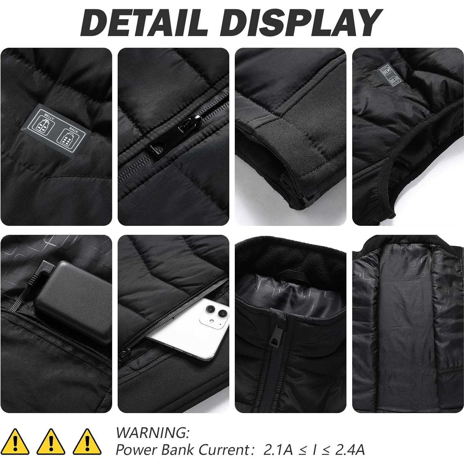 Chaleco Térmico Calentado Unisex NCL-HV01 Ajustable