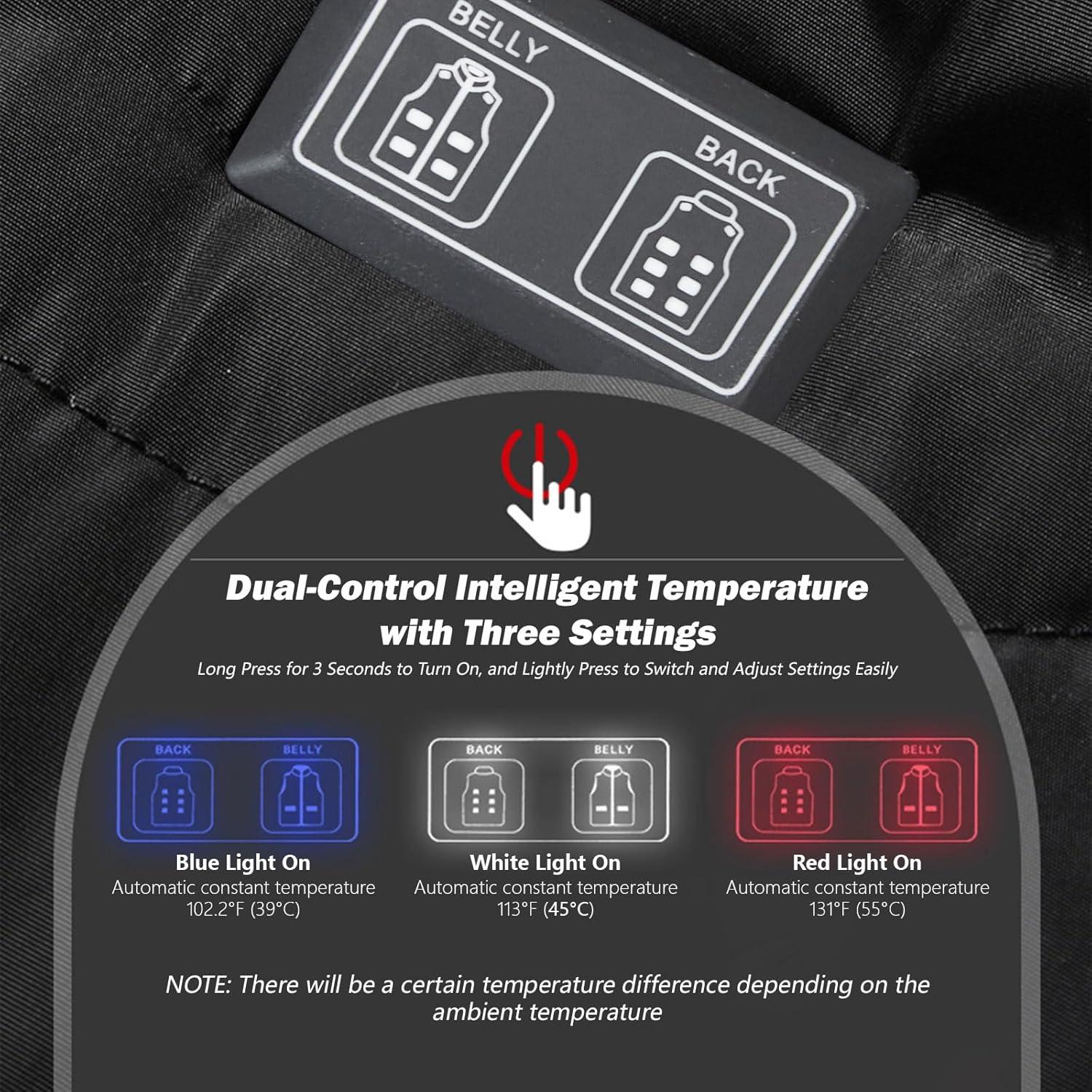 Chaleco Térmico Calentado Unisex NCL-HV01 Ajustable