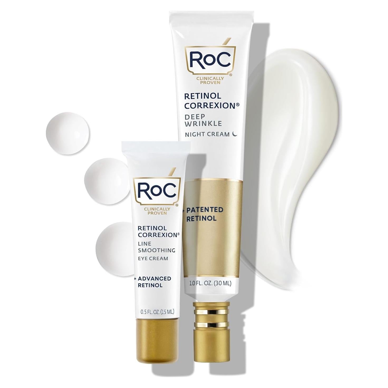 Conjunto RoC Retinol Correxion Crema Facial y Ojos 91g
