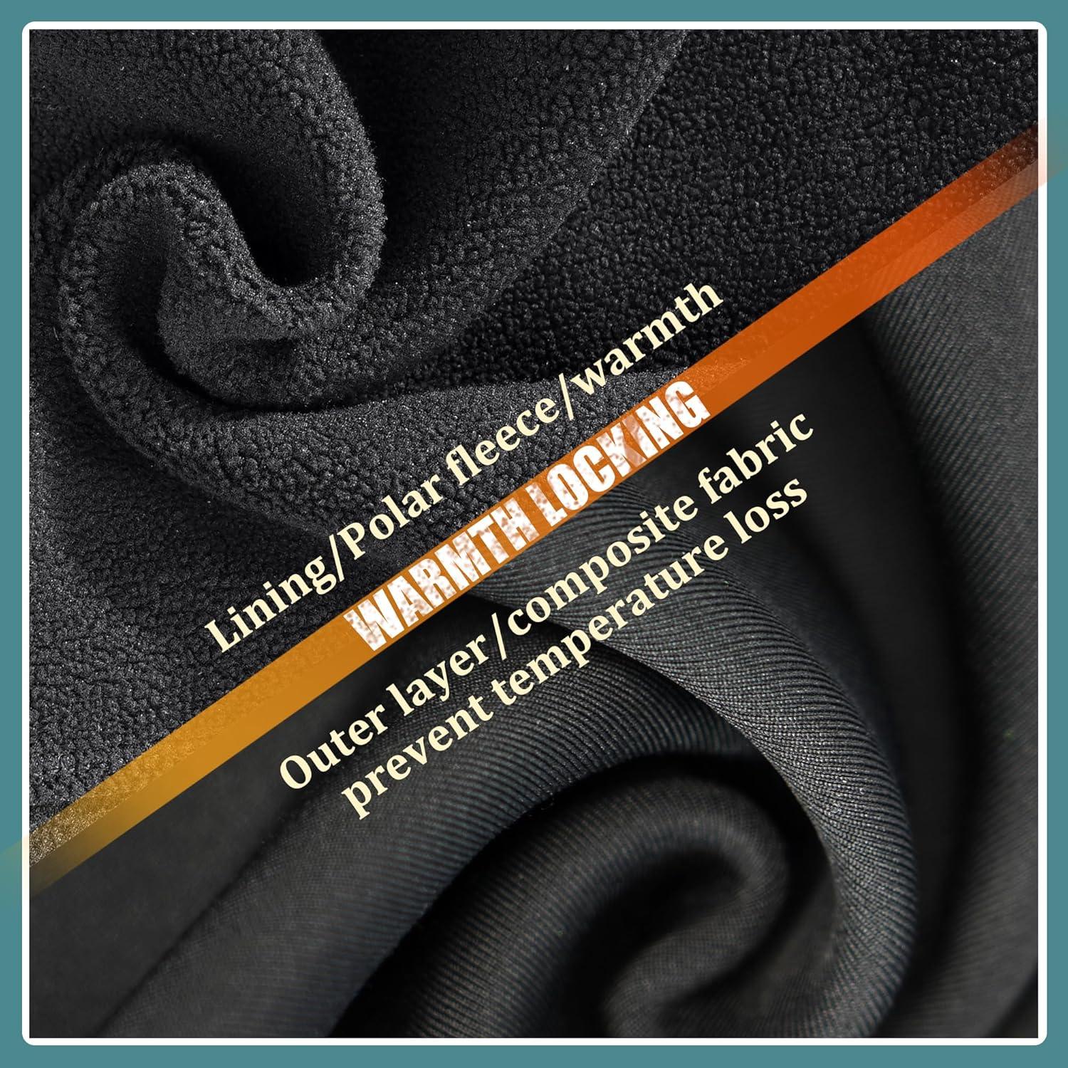 Gaiter de Cuello LMMHEIZI Negro para Esquí y Motocicleta