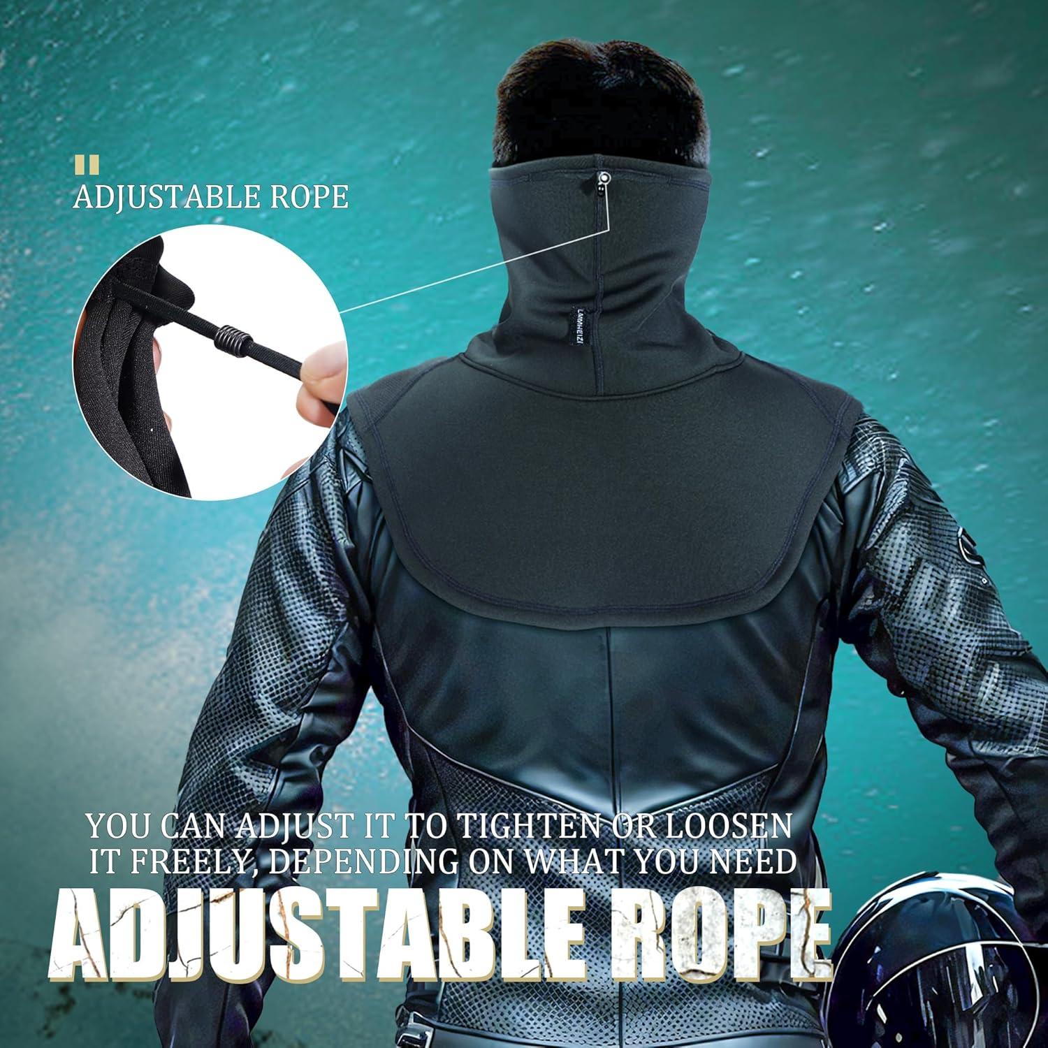 Gaiter de Cuello LMMHEIZI Negro para Esquí y Motocicleta