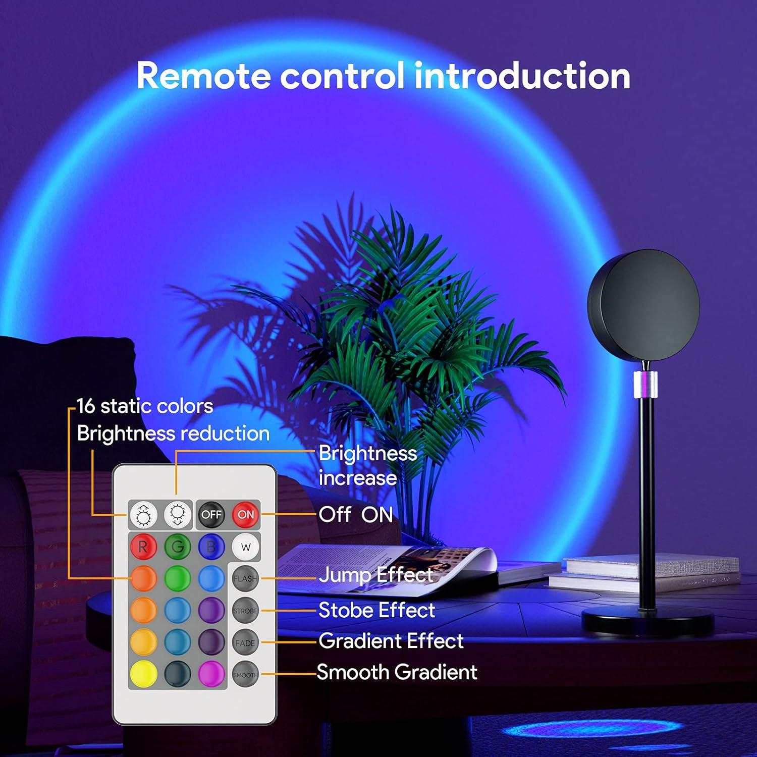 Proyector de Atardecer LED Bavcieu con Control Remoto 360°