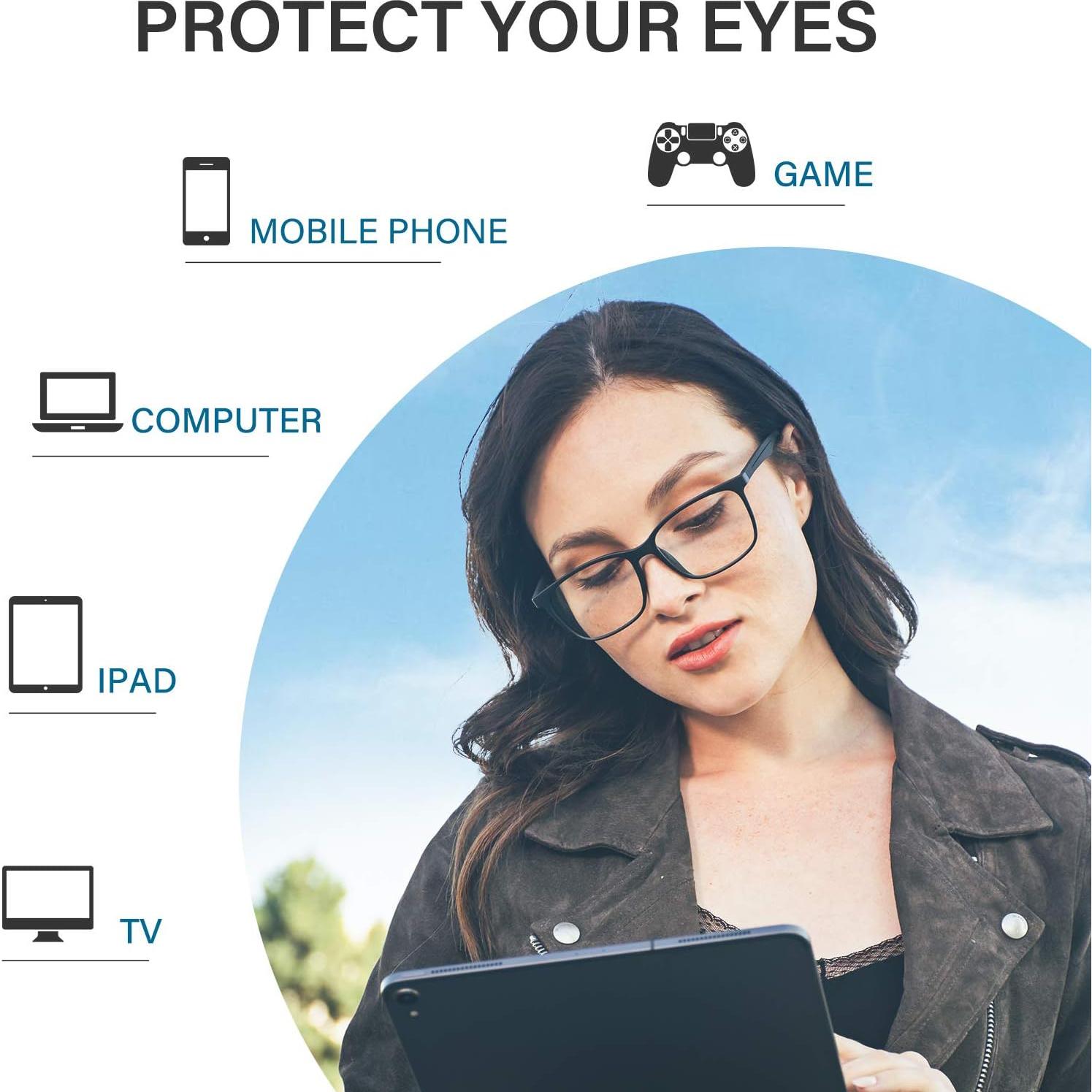 Gafas de Luz Azul TR90 Cyxus Unisex con Protección UV