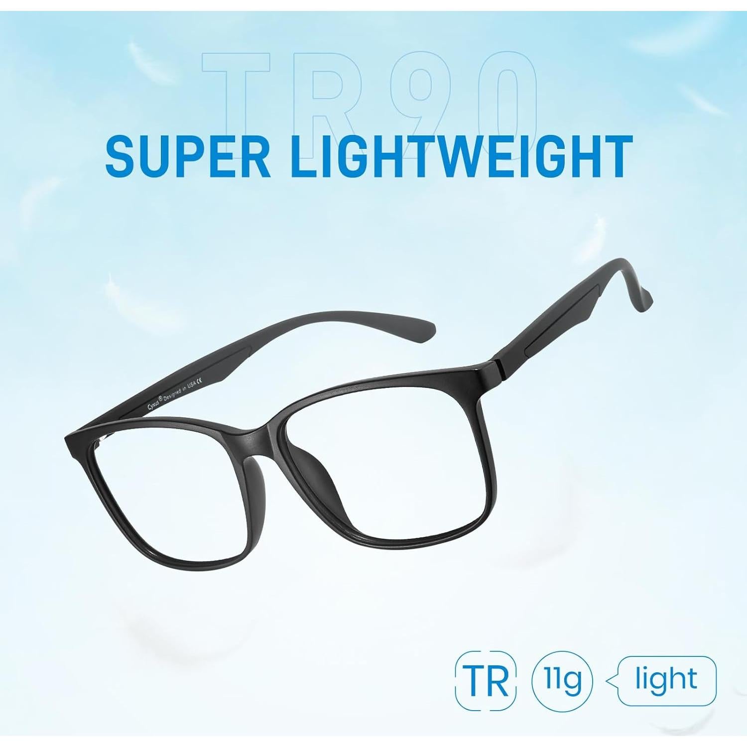 Gafas de Luz Azul TR90 Cyxus Unisex con Protección UV