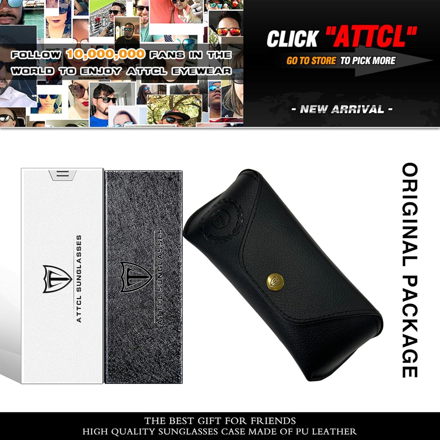 Gafas de sol polarizadas ATTCL para hombres marco metal ligero