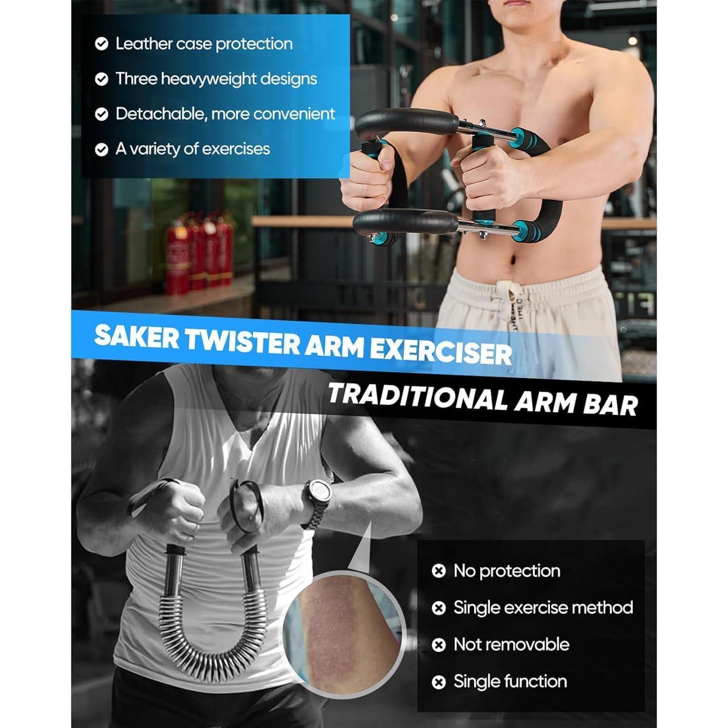 Entrenador de brazos LYKAN Twister 18-45 kg portátil