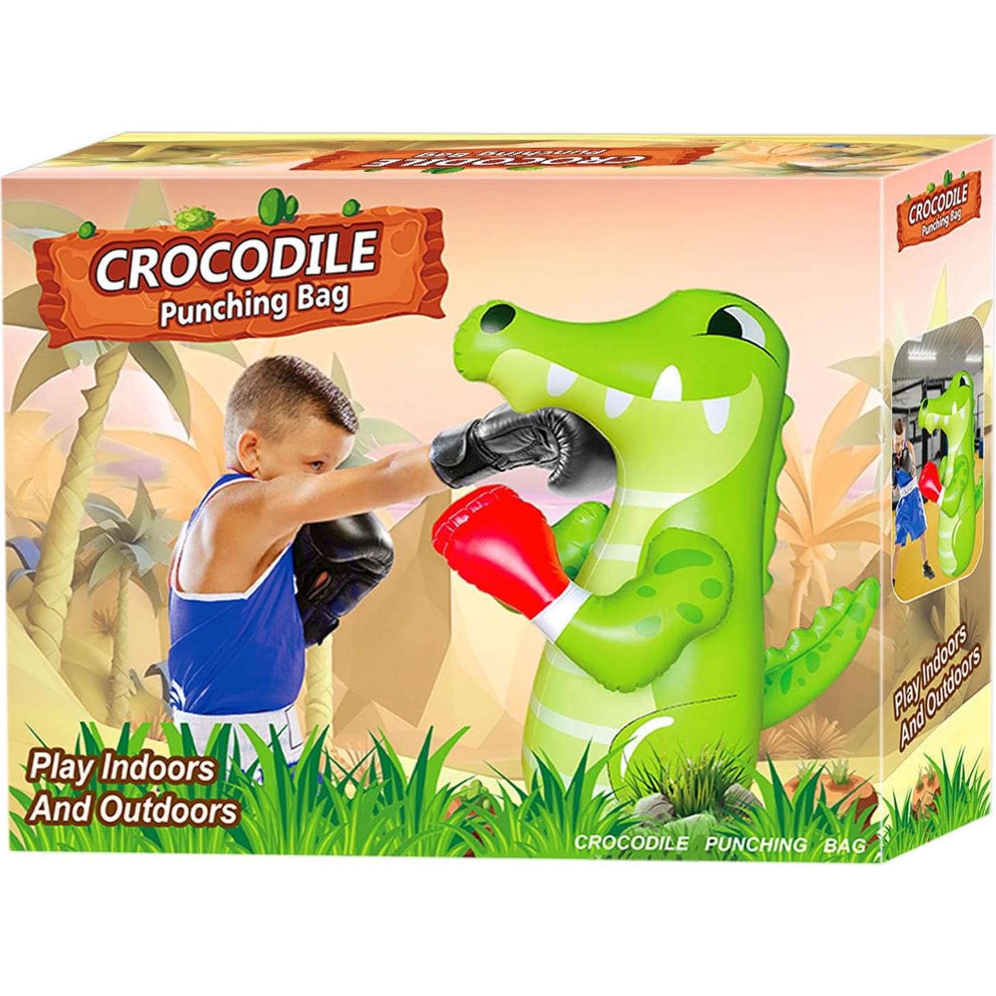 Saco de Boxeo Inflable ZHUYNXIR 121.92 cm Verde Cocodrilo