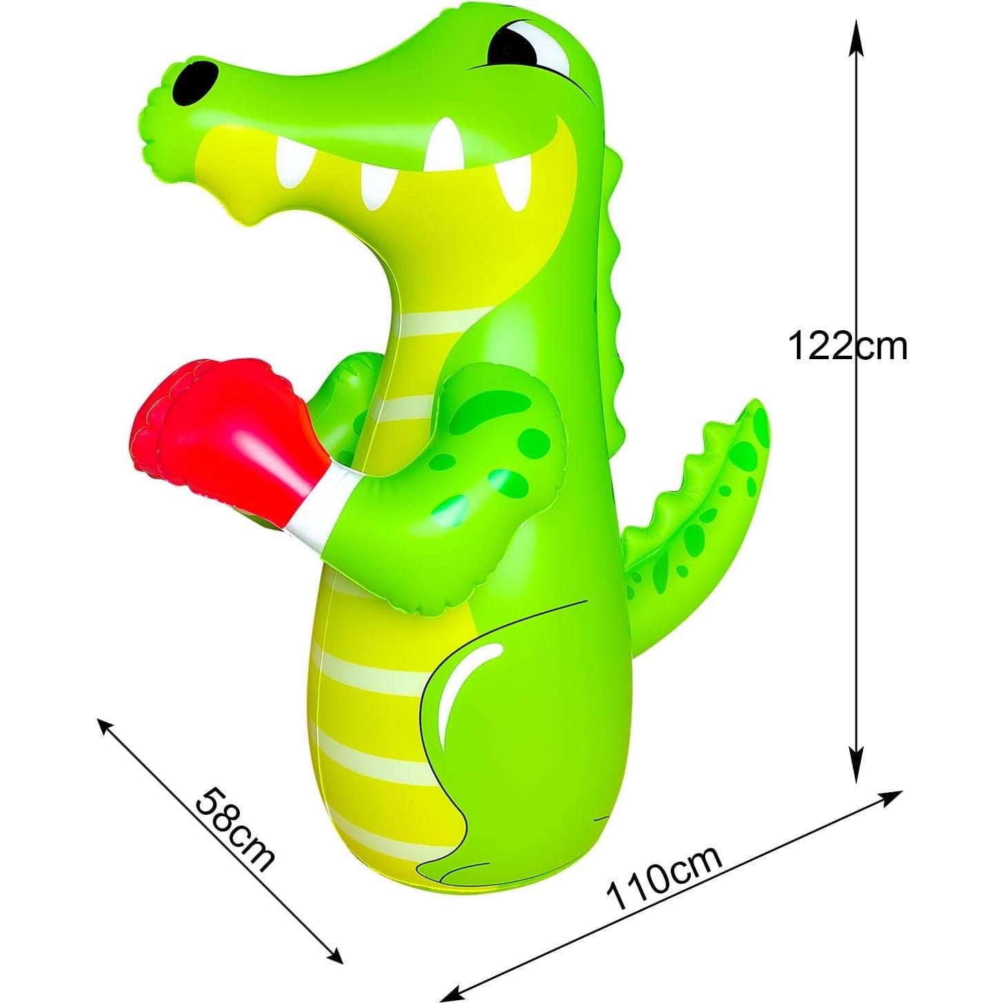 Saco de Boxeo Inflable ZHUYNXIR 121.92 cm Verde Cocodrilo